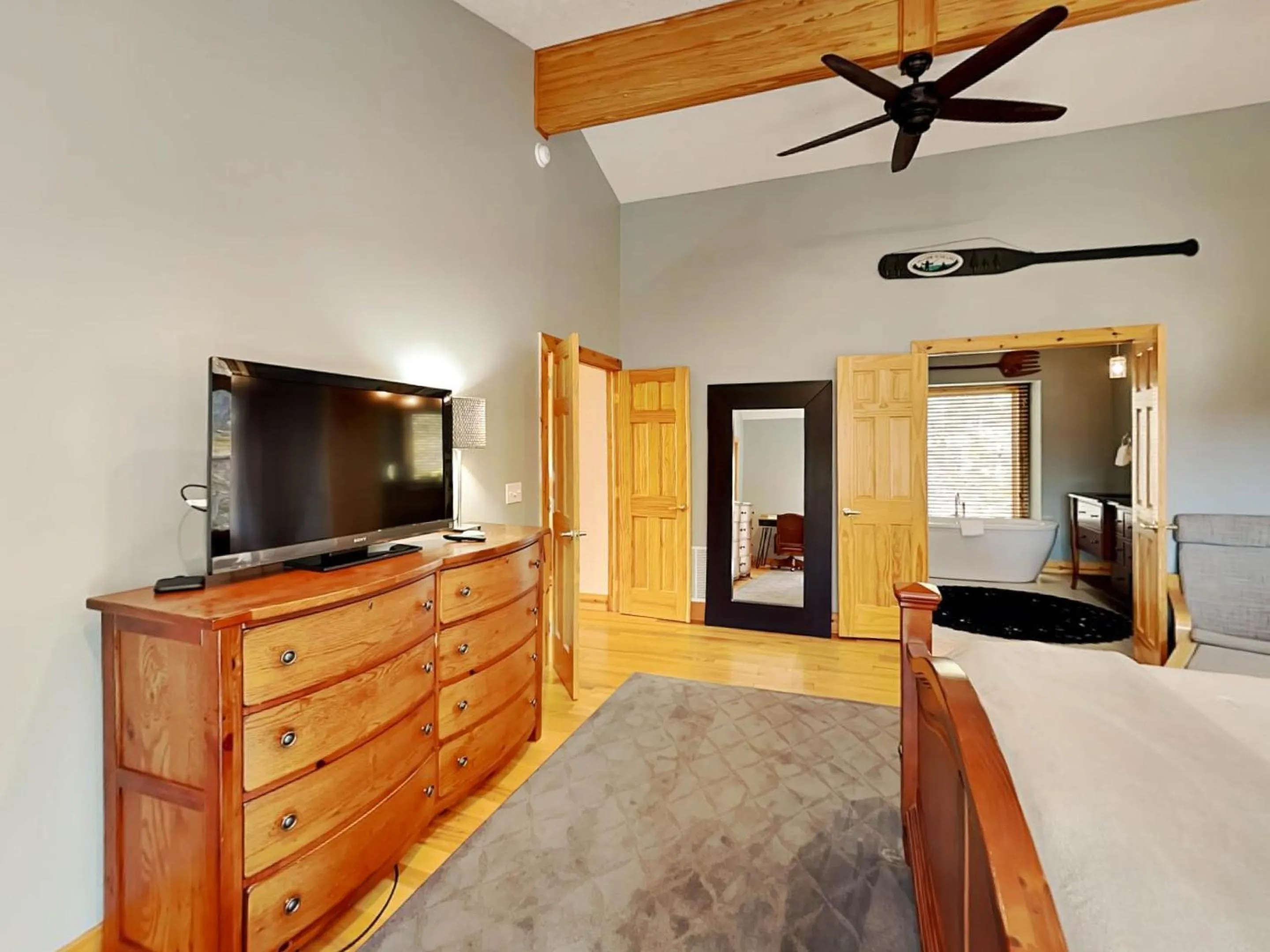 Bed in High Country Home