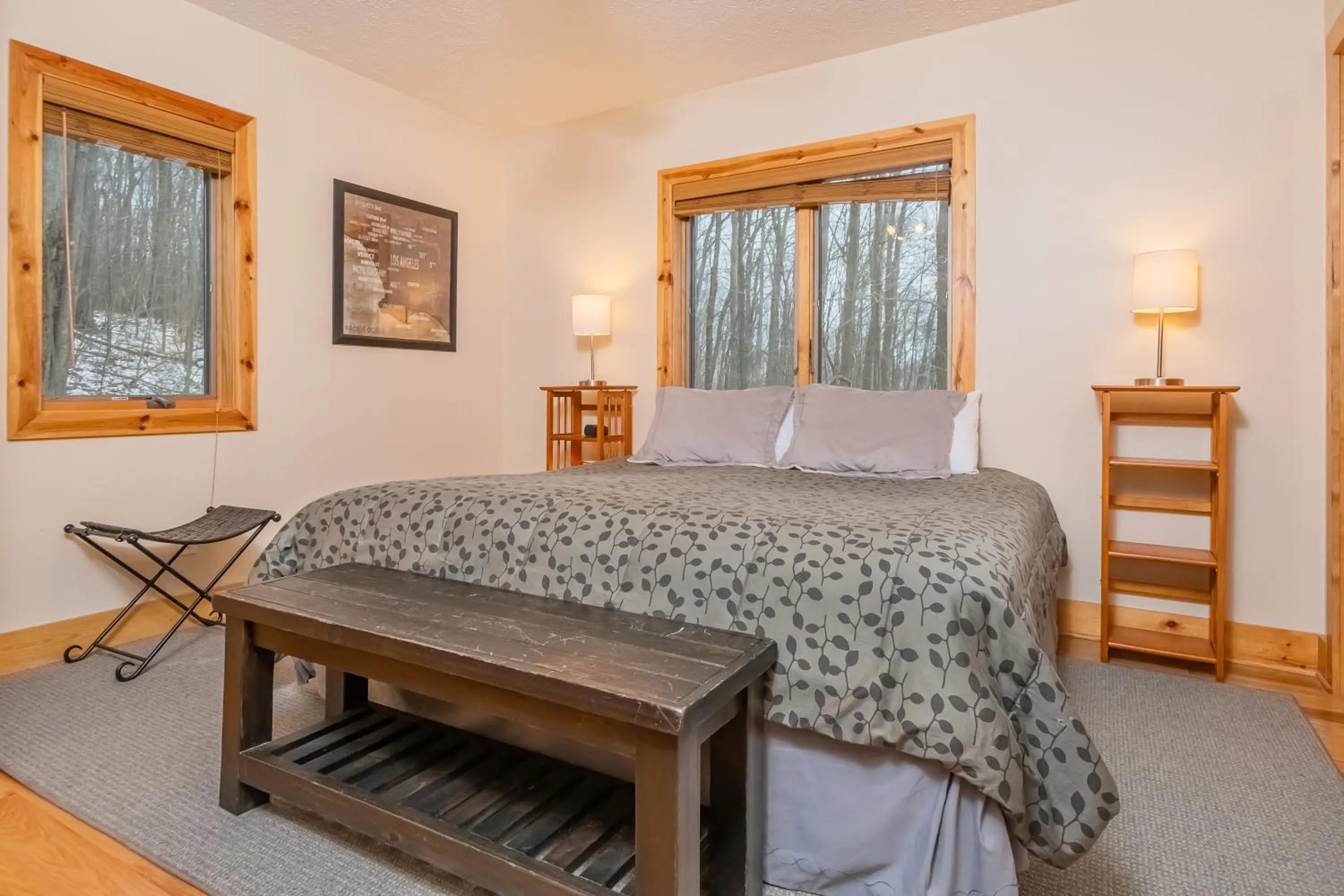 Bed in High Country Home