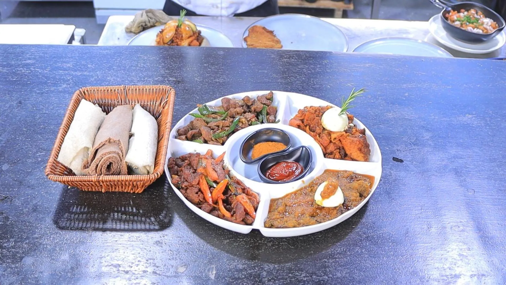 Buffet breakfast in South Gate Hotel Apartment