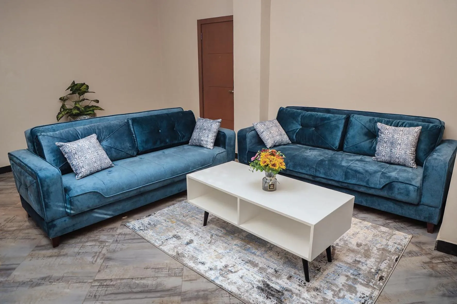 Living room in South Gate Hotel Apartment