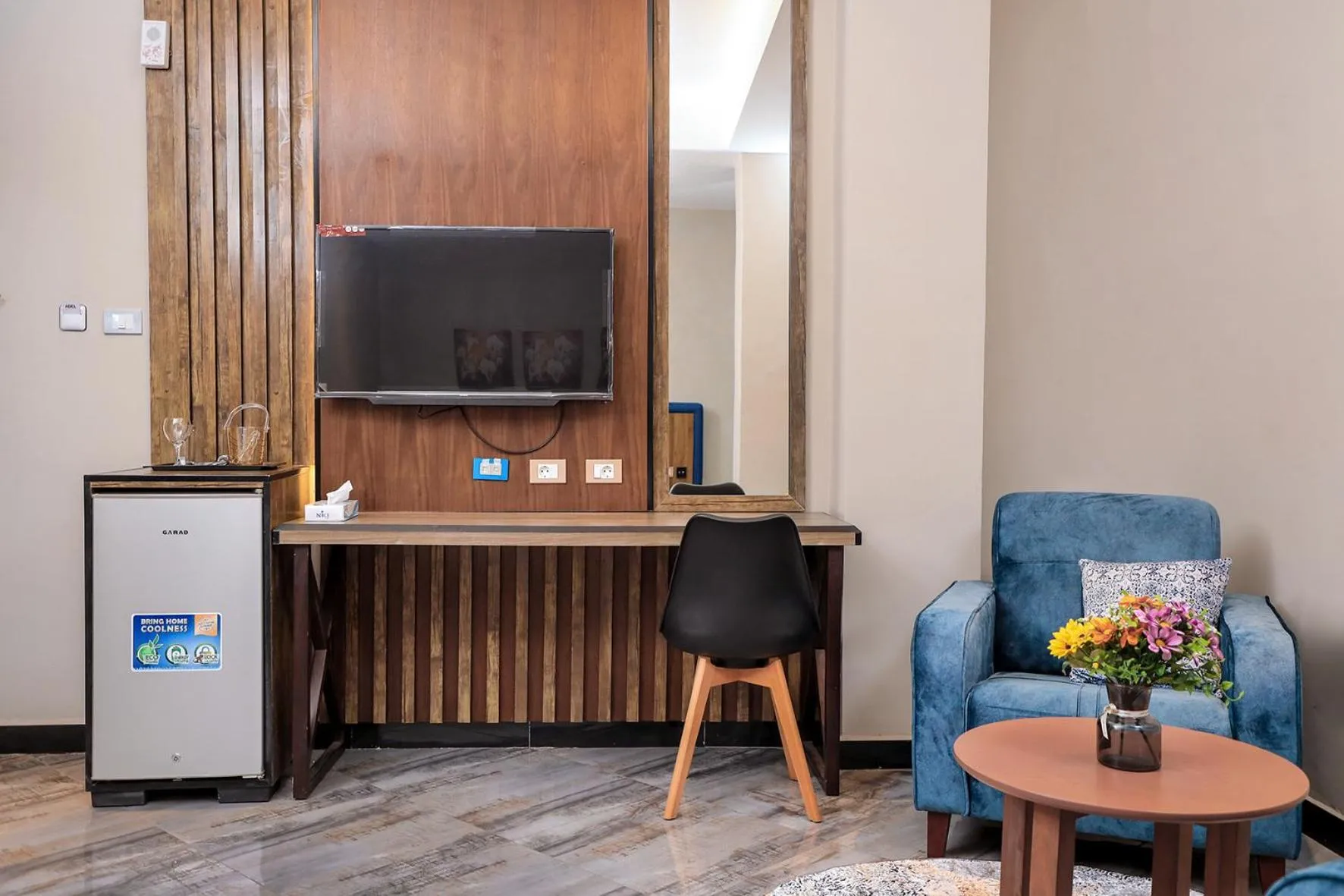 Seating area in South Gate Hotel Apartment