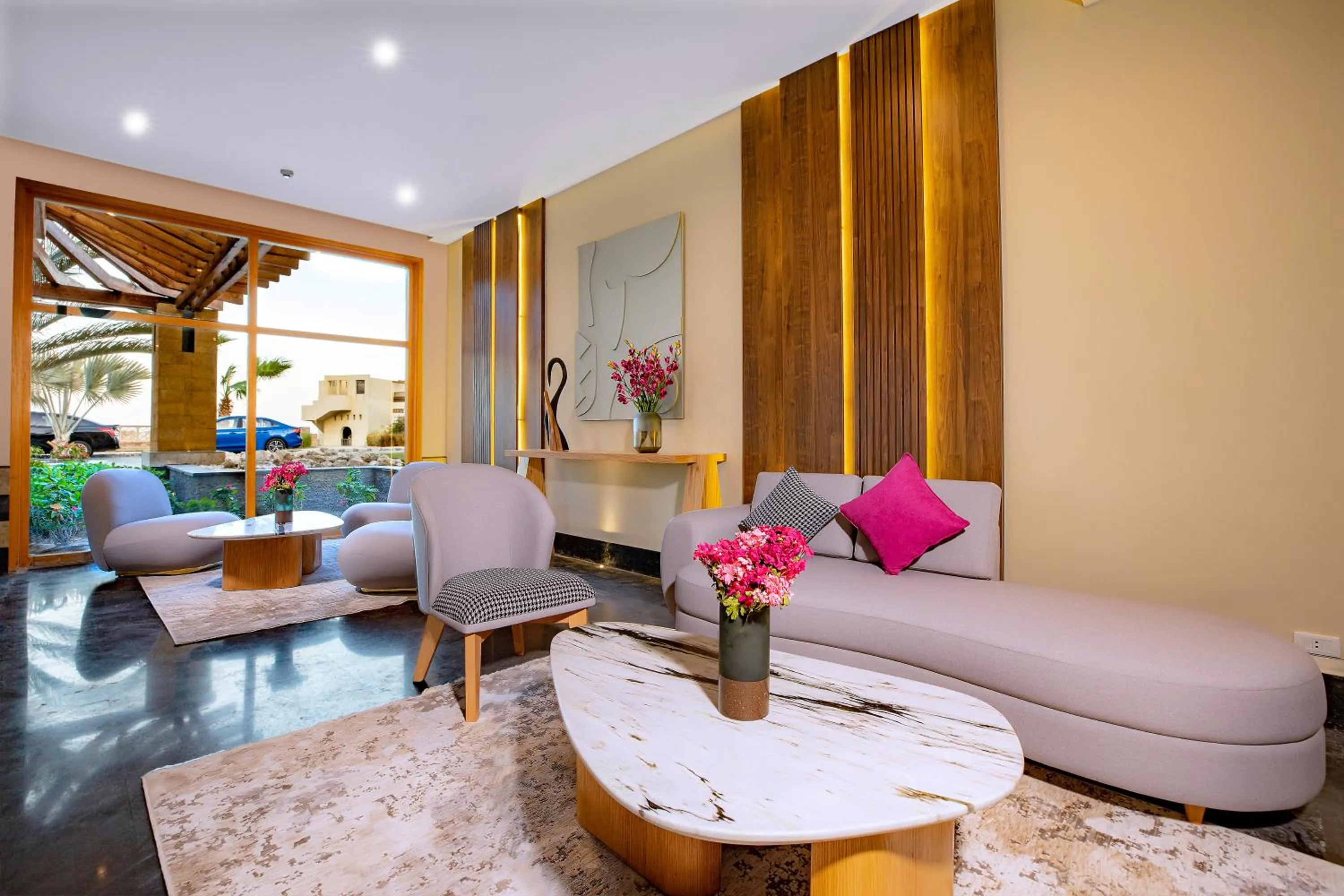 Seating area in Zen Resort Sahl Hasheesh by TBH Hotels