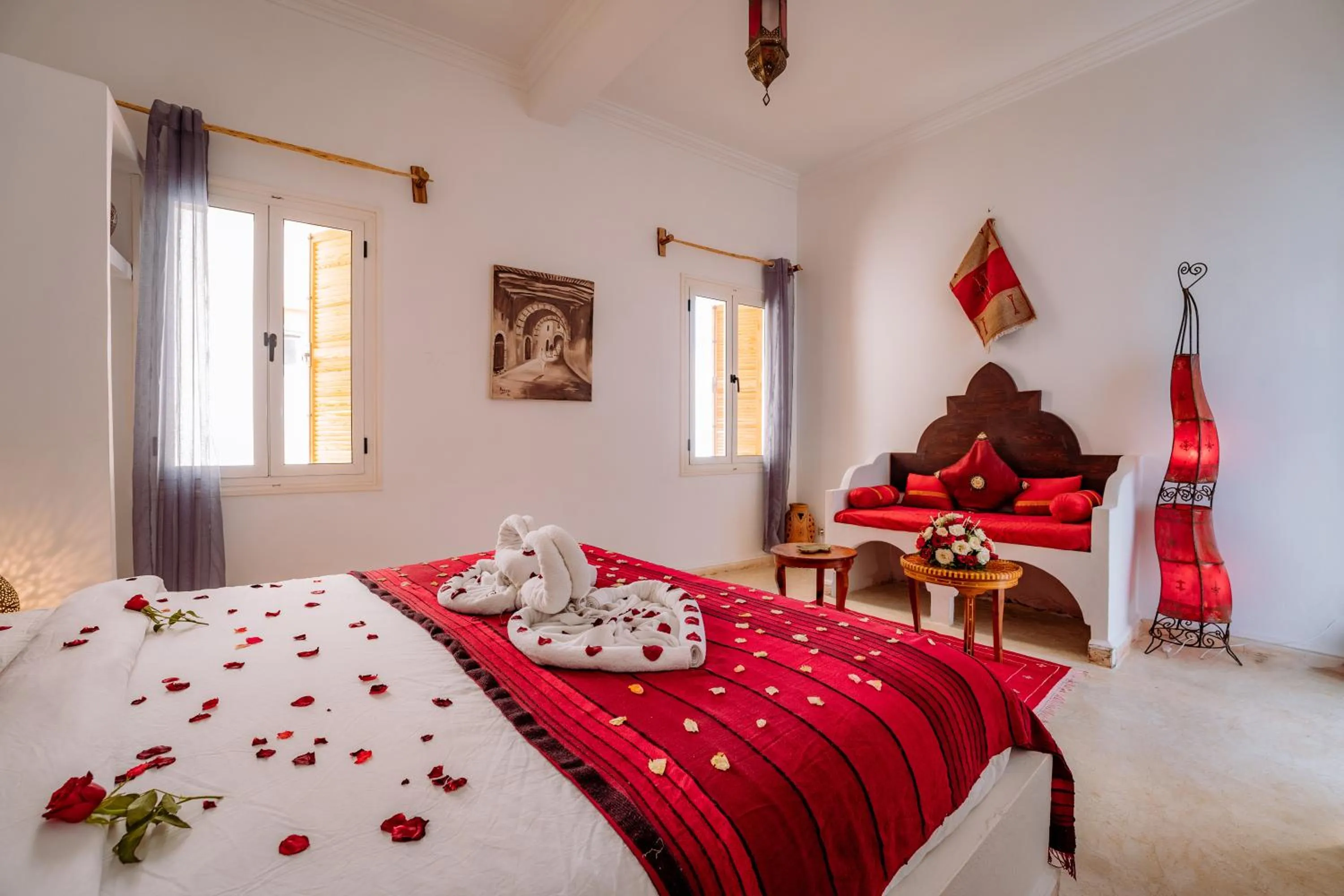 Photo of the whole room, Bed in RIAD AMANA