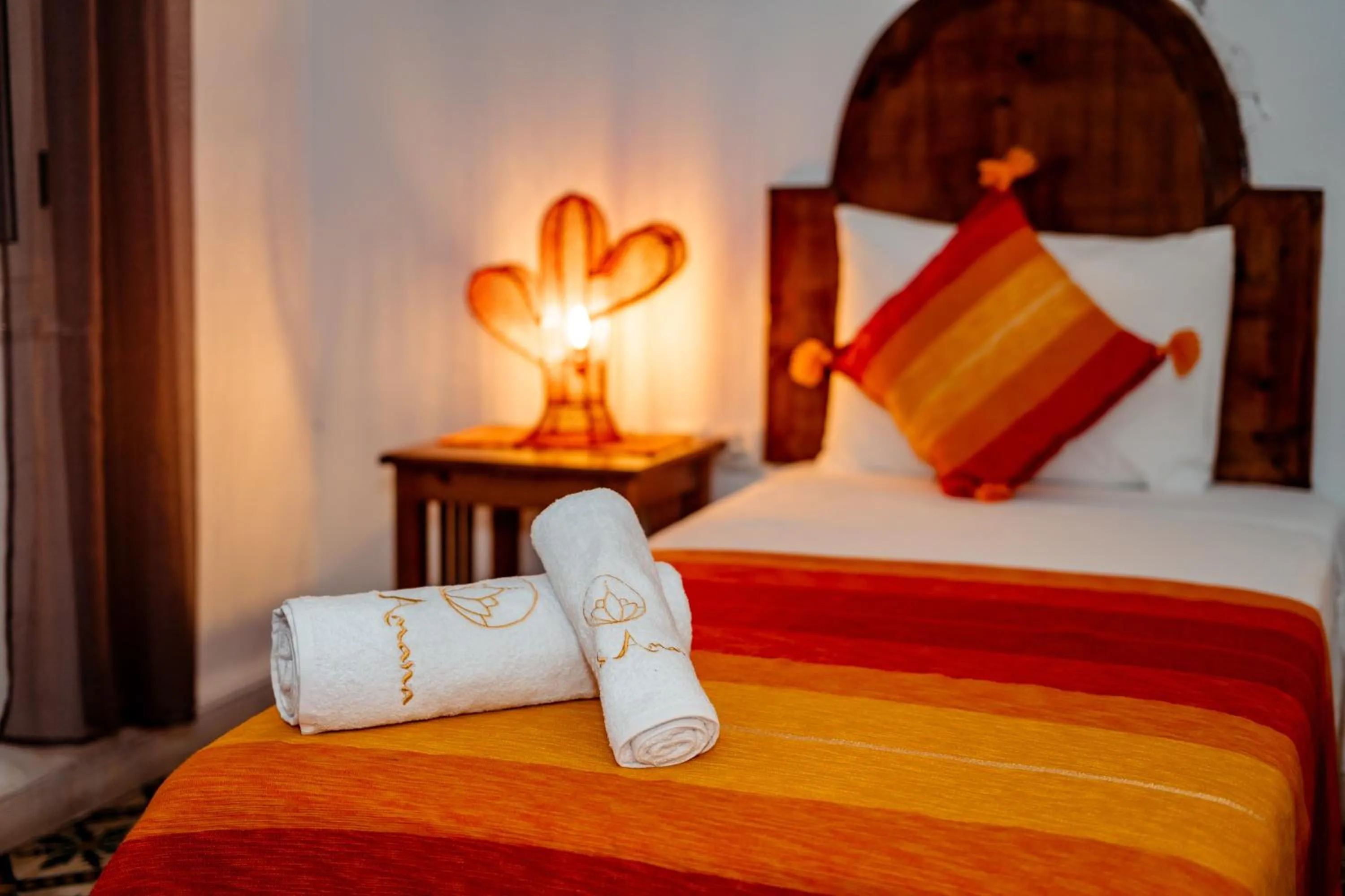 towels, Bed in RIAD AMANA