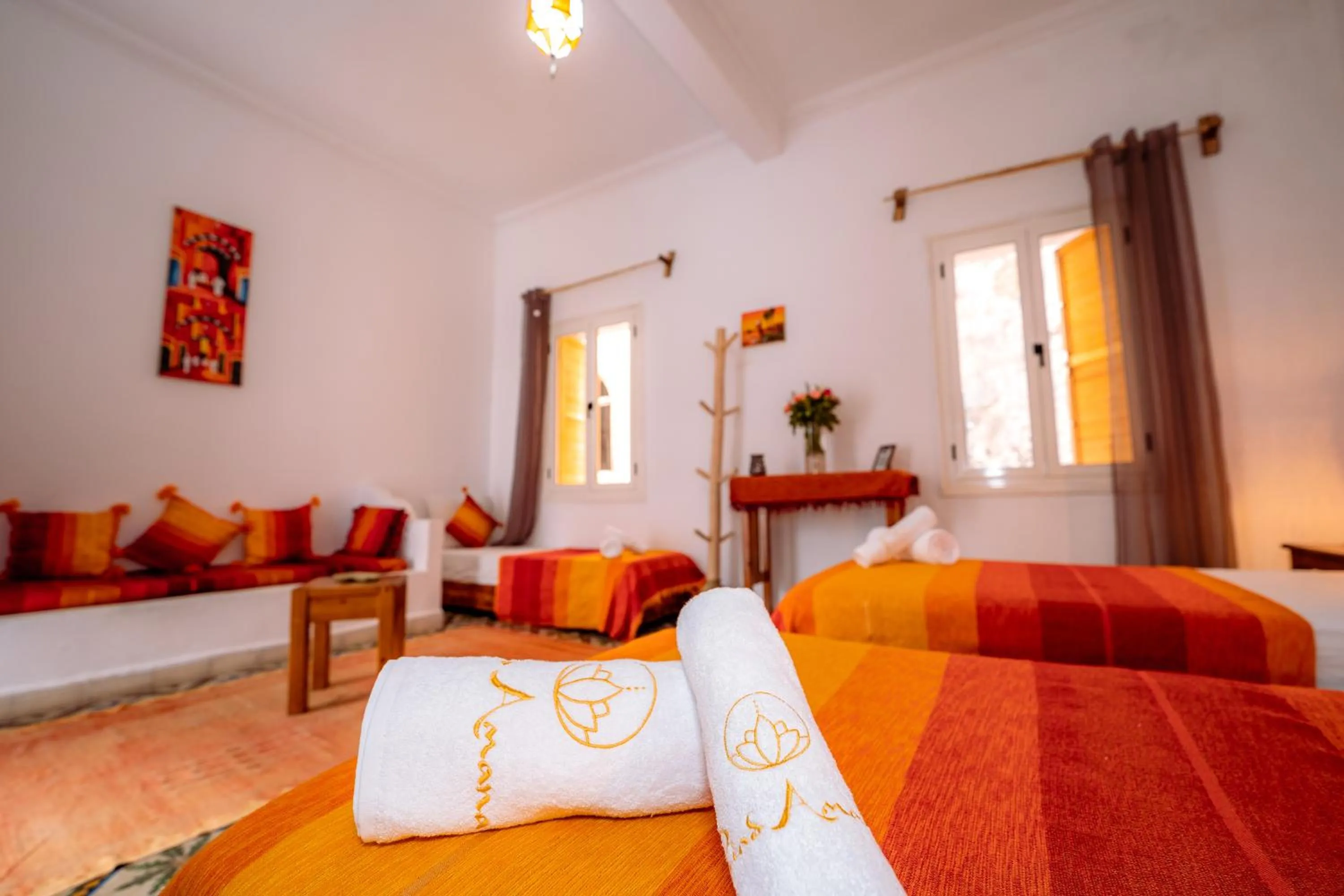 towels, Bed in RIAD AMANA