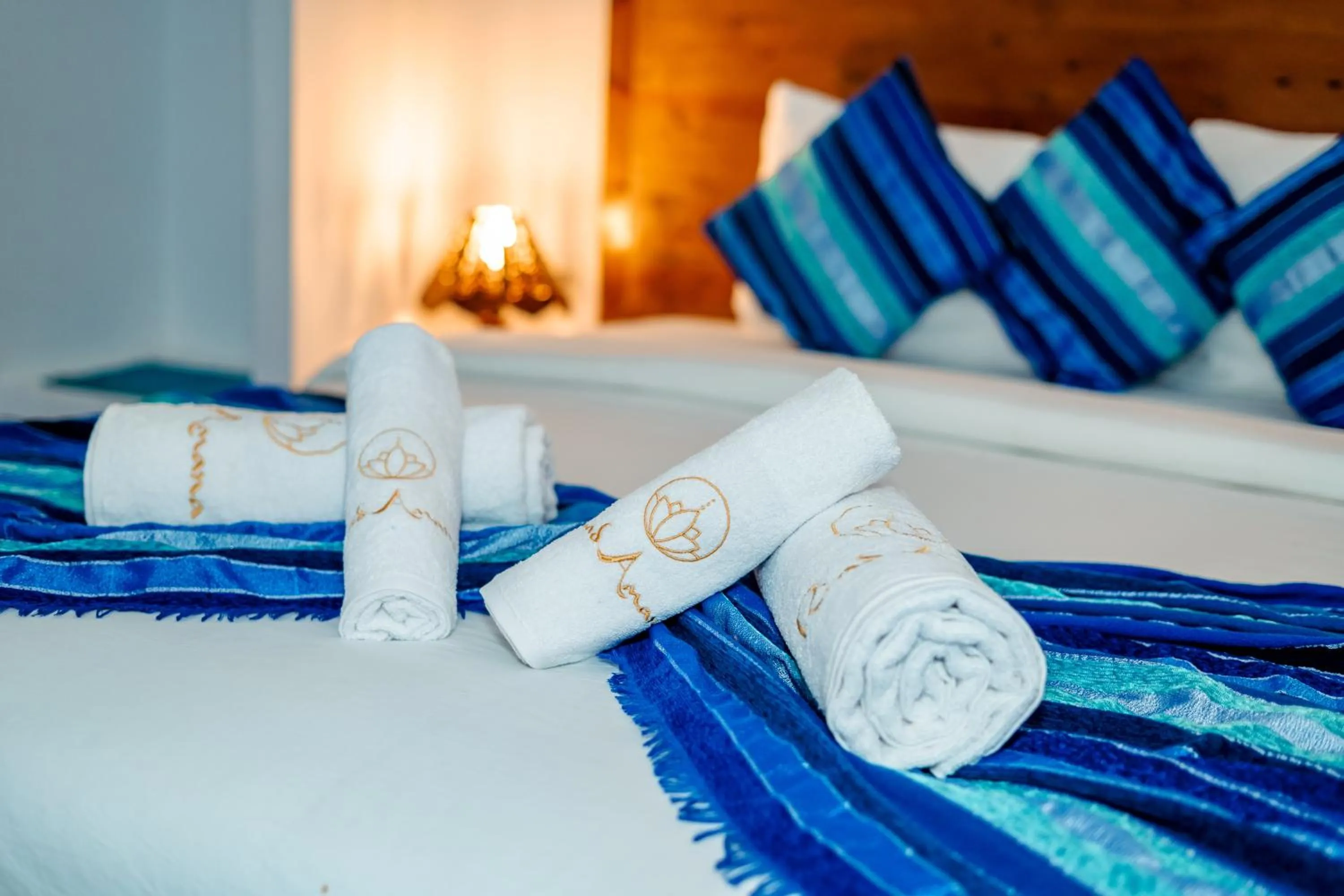 towels, Bed in RIAD AMANA