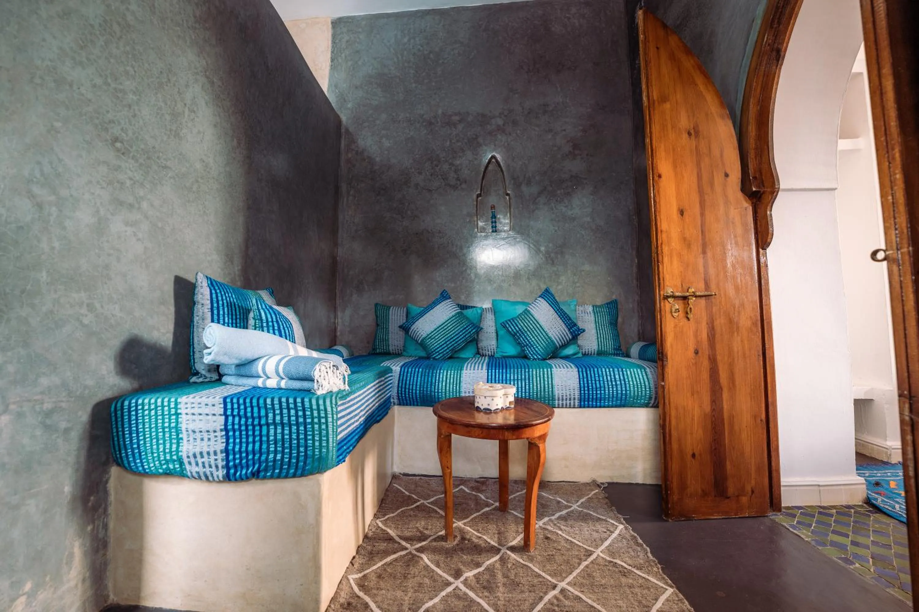 Living room, Bed in RIAD AMANA