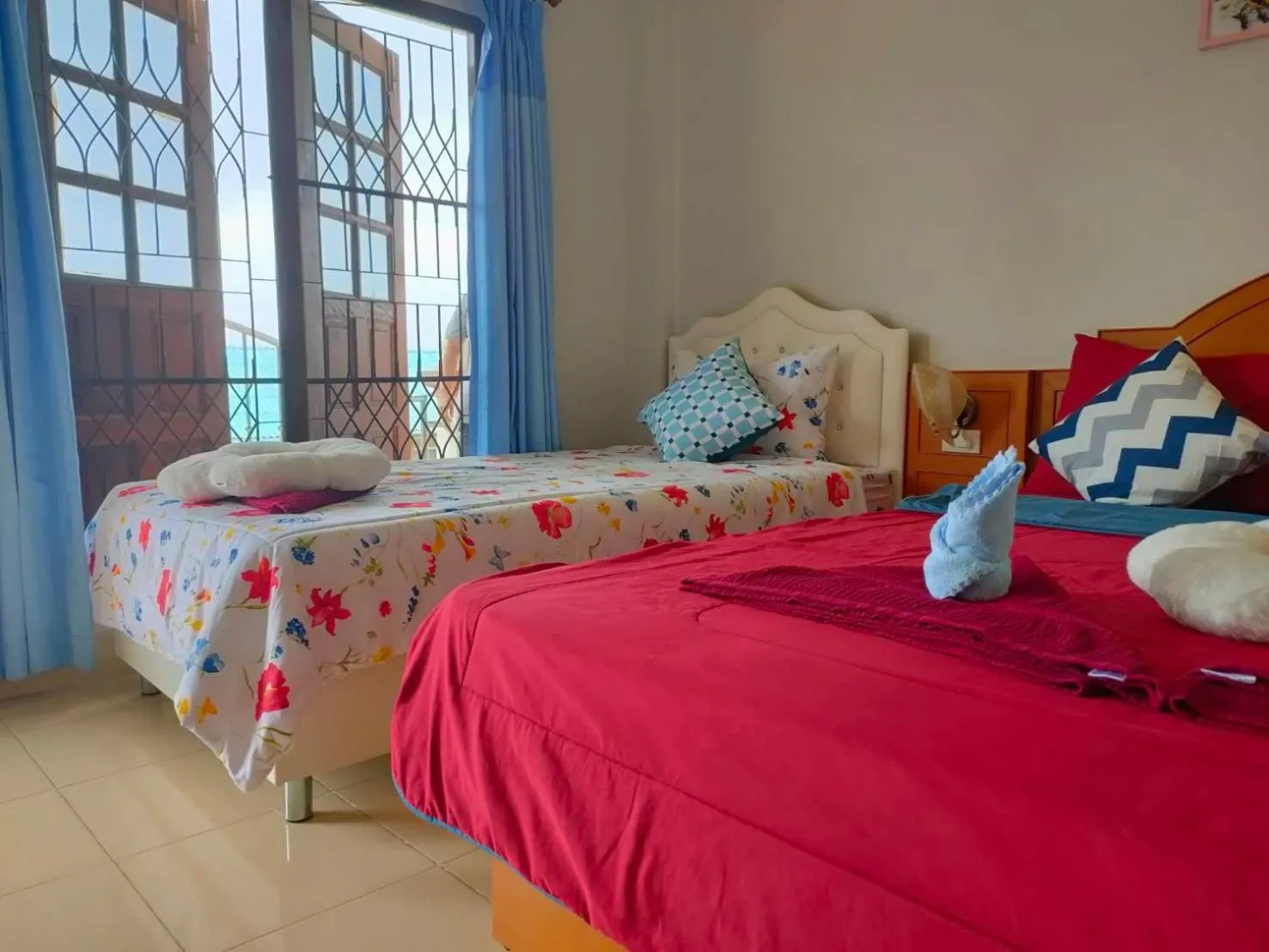 Bed in Pailin Hill Hotel Patong