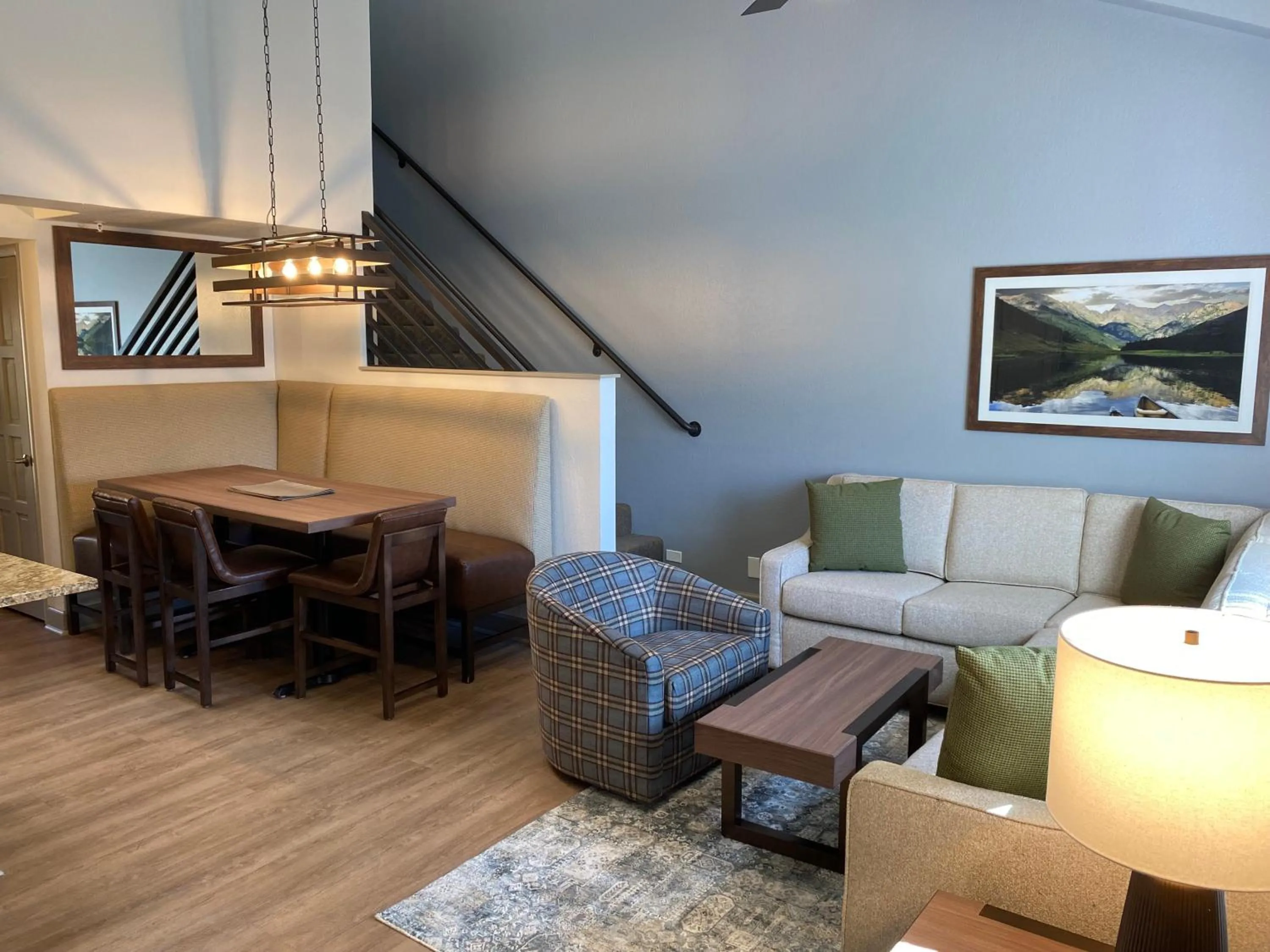 Living room in Bluegreen's StreamSide at Vail