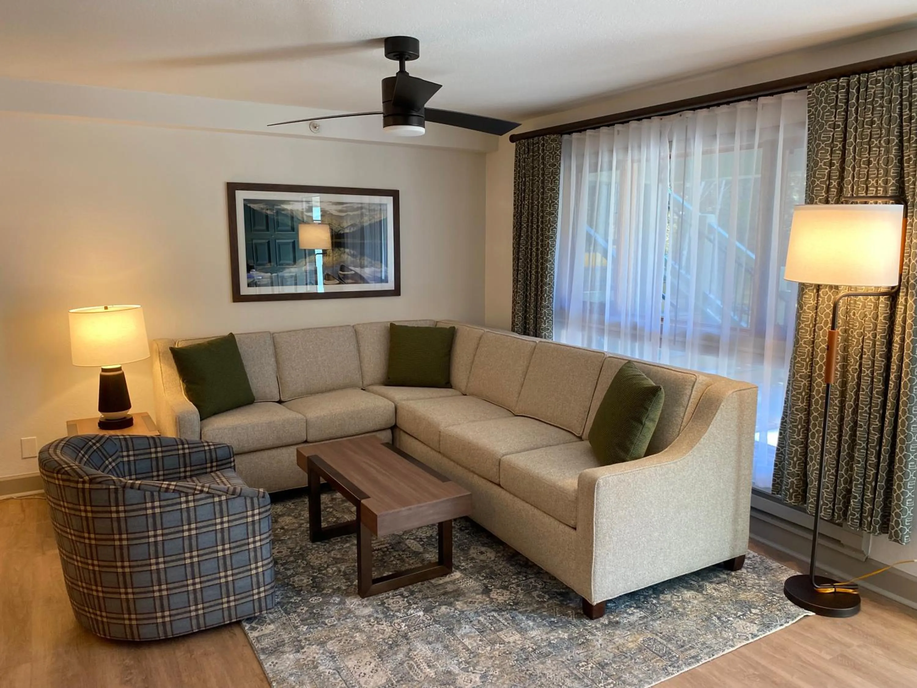 Living room in Bluegreen's StreamSide at Vail