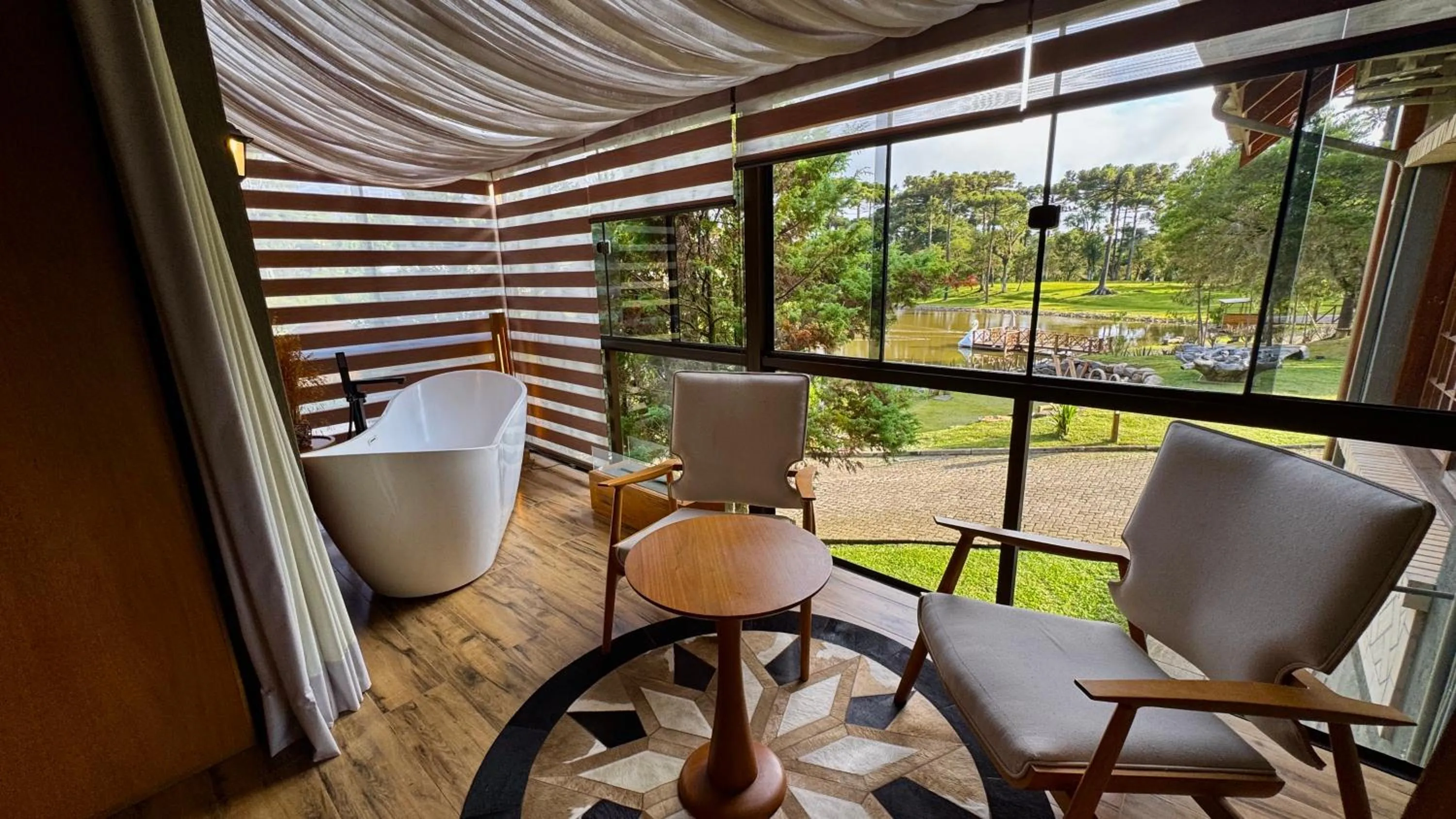 Garden view in WoodStone Hotel Fazenda