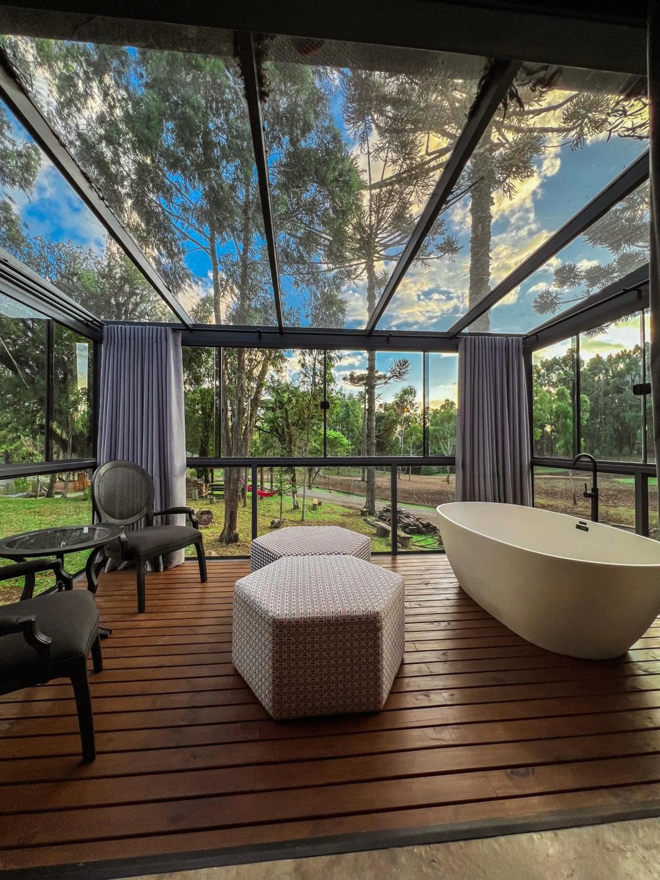 Patio in WoodStone Hotel Fazenda