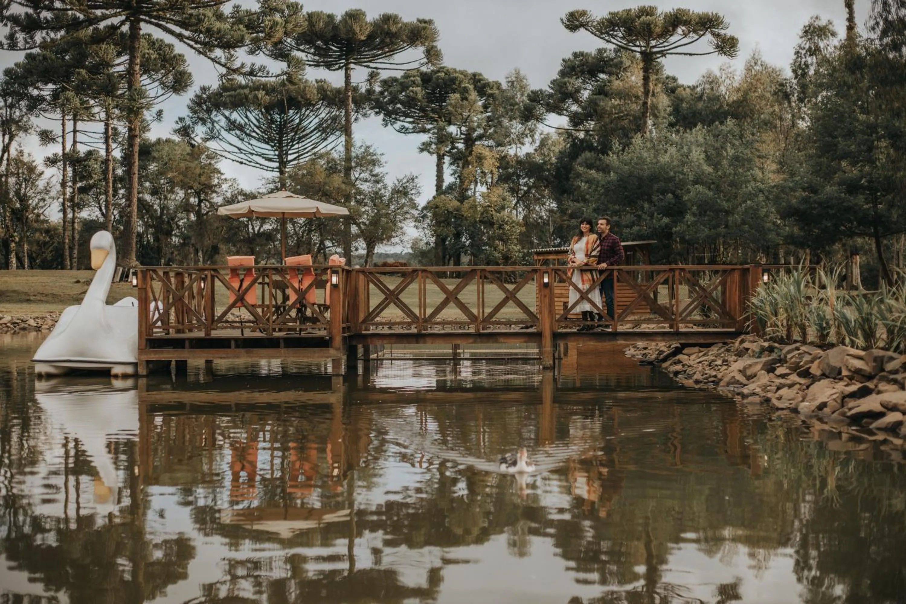 Lake view in WoodStone Hotel Fazenda