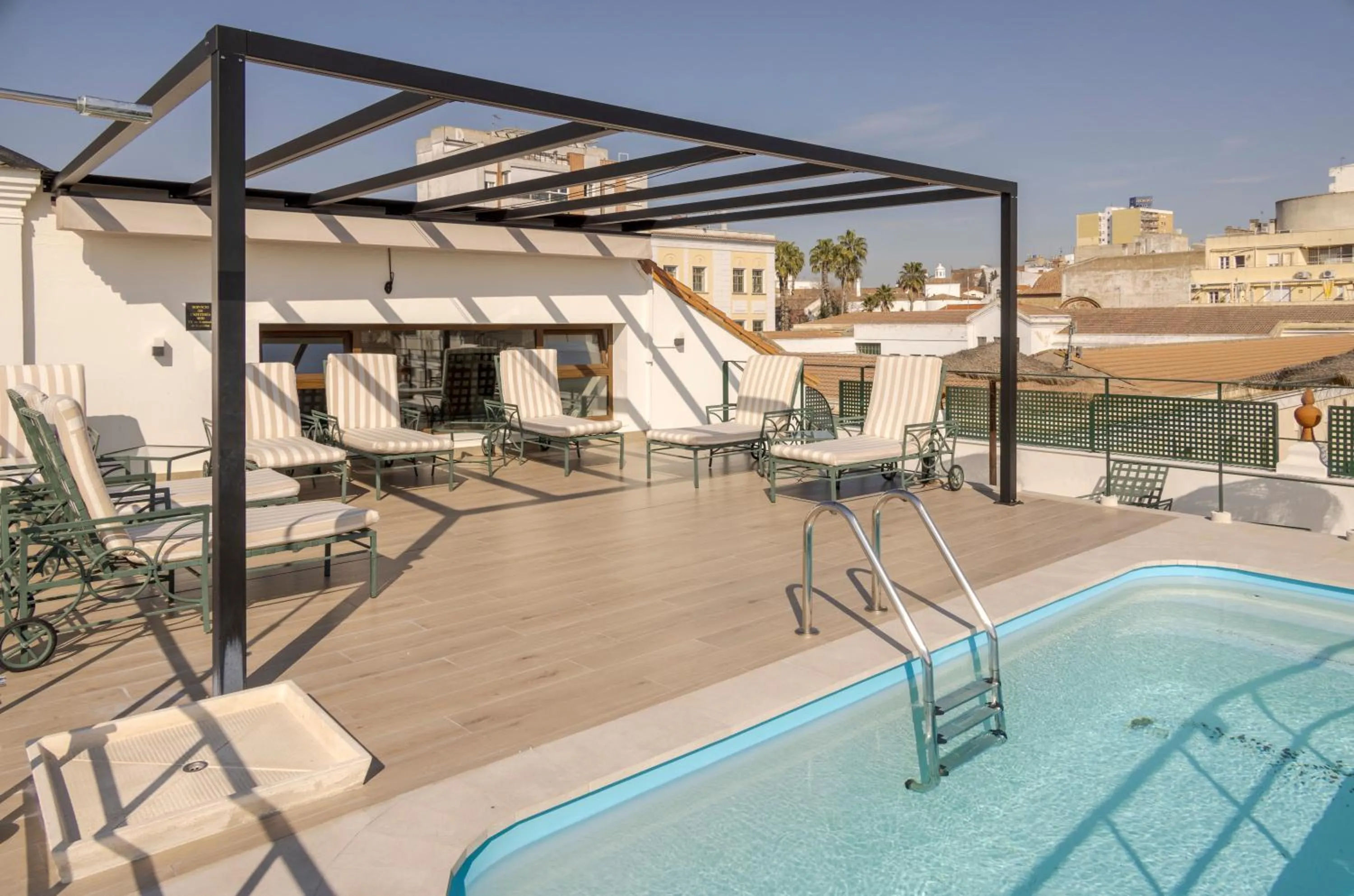 Swimming pool in Hotel Ilunion Mérida Palace