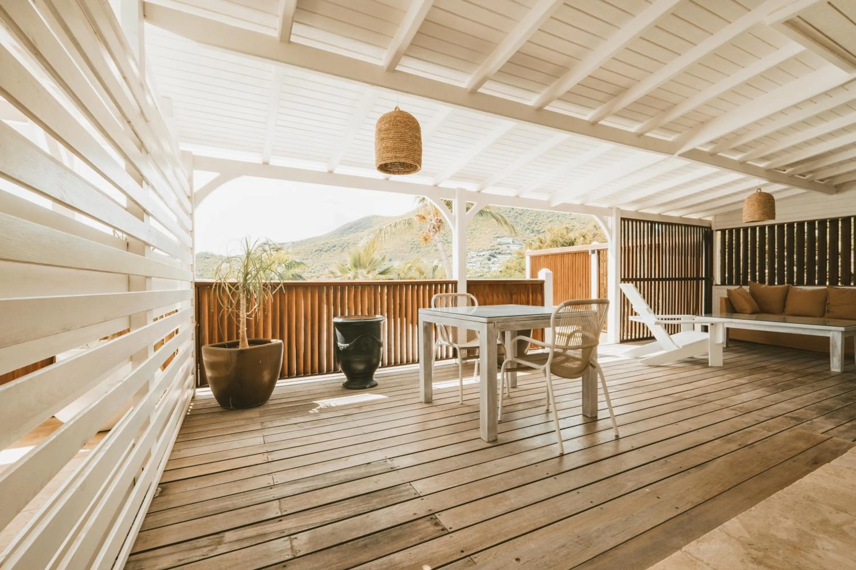 Patio in La Villa Hibiscus, Saint Martin