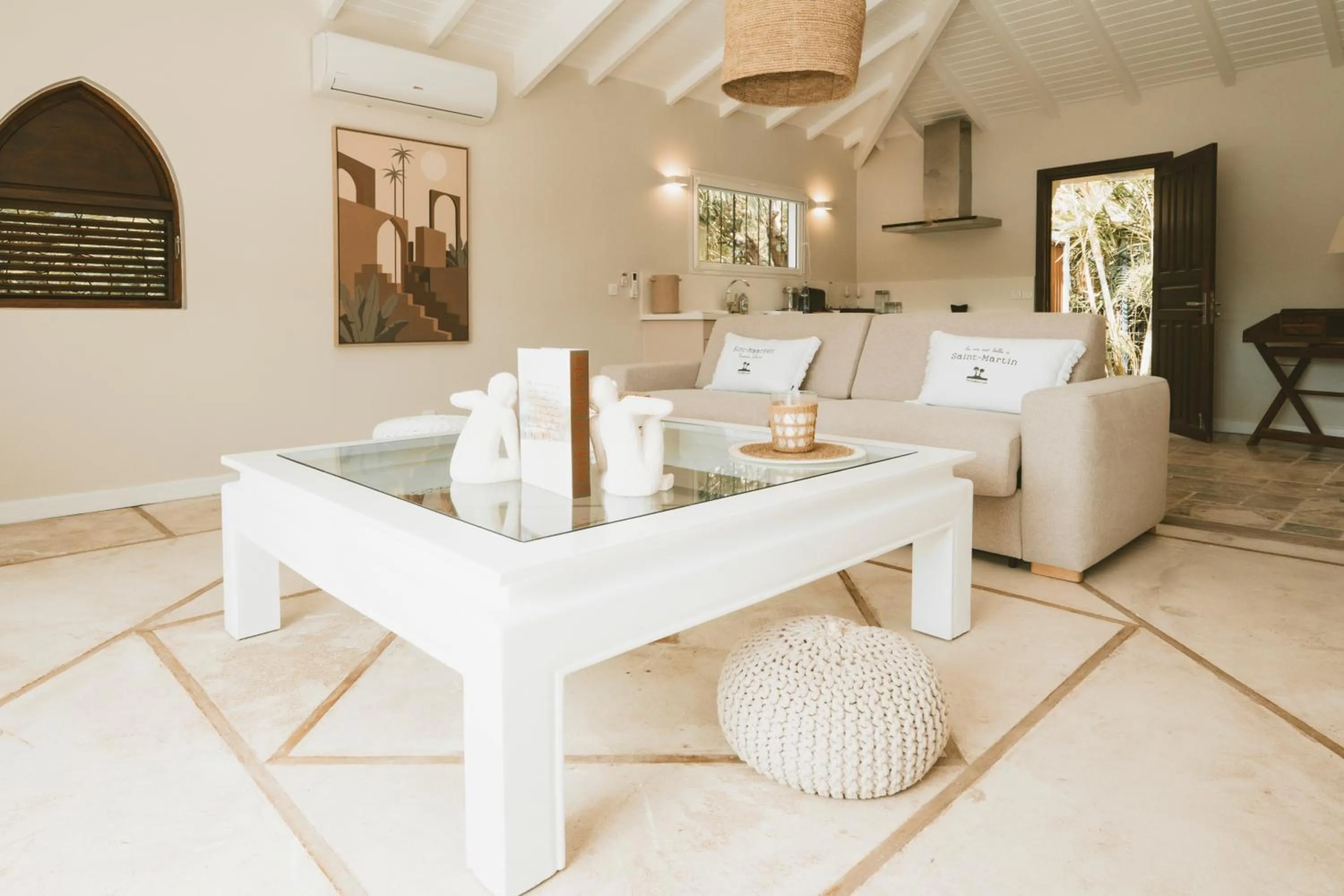 Living room in La Villa Hibiscus, Saint Martin