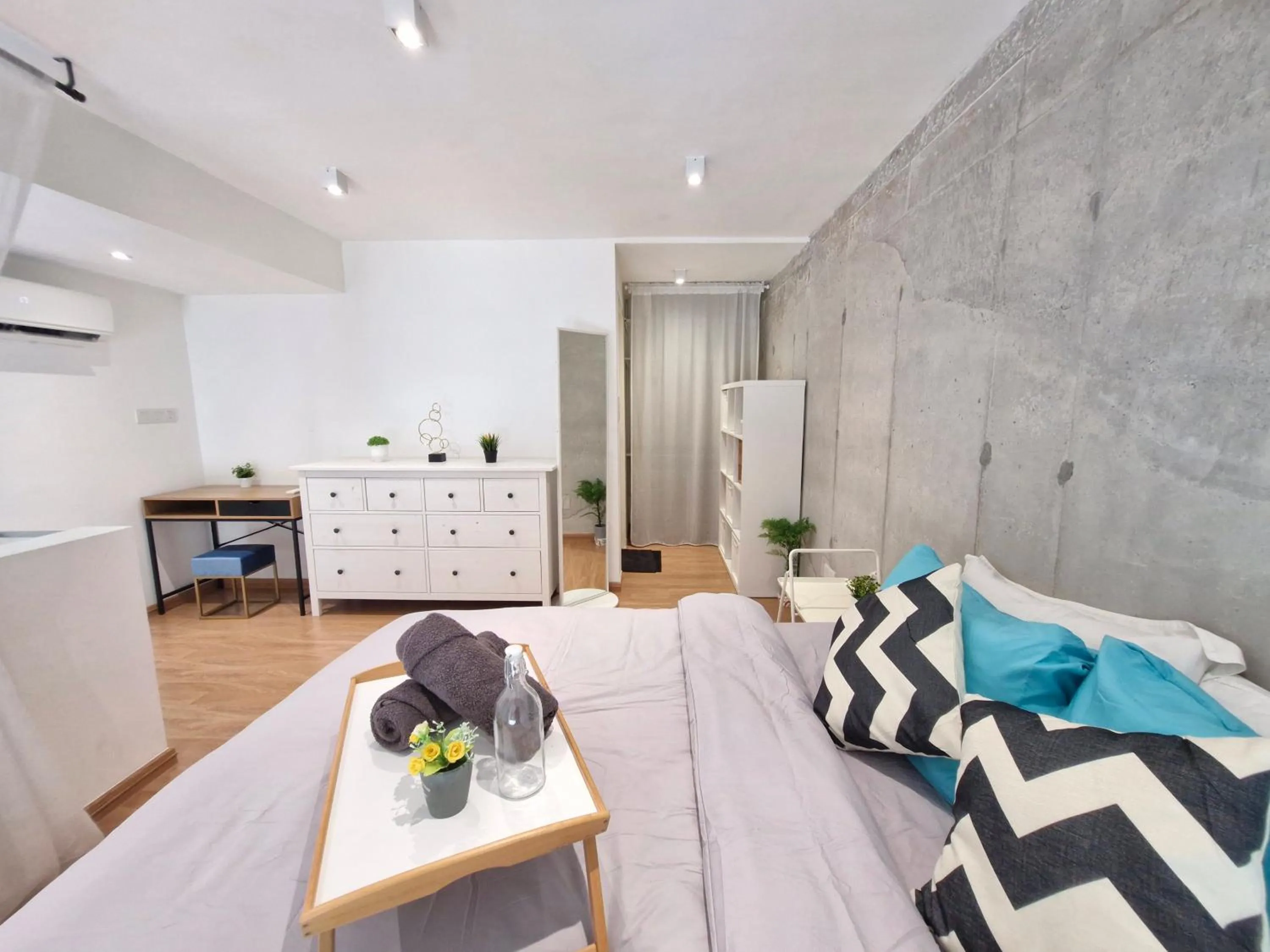 Bedroom, Bed in EkoCheras Duplex Suite by Ohana Home