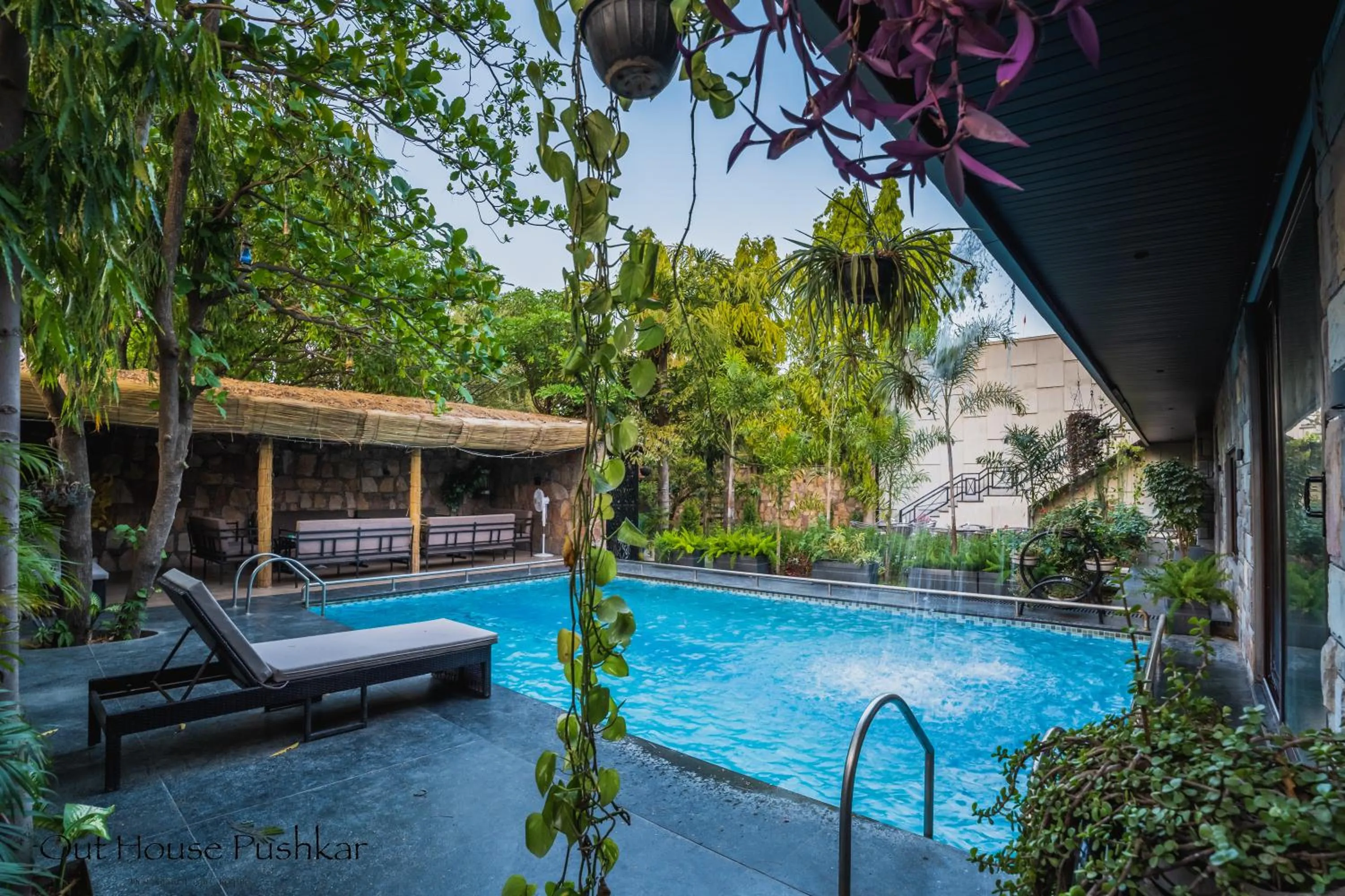 Swimming pool in The Out House Pushkar