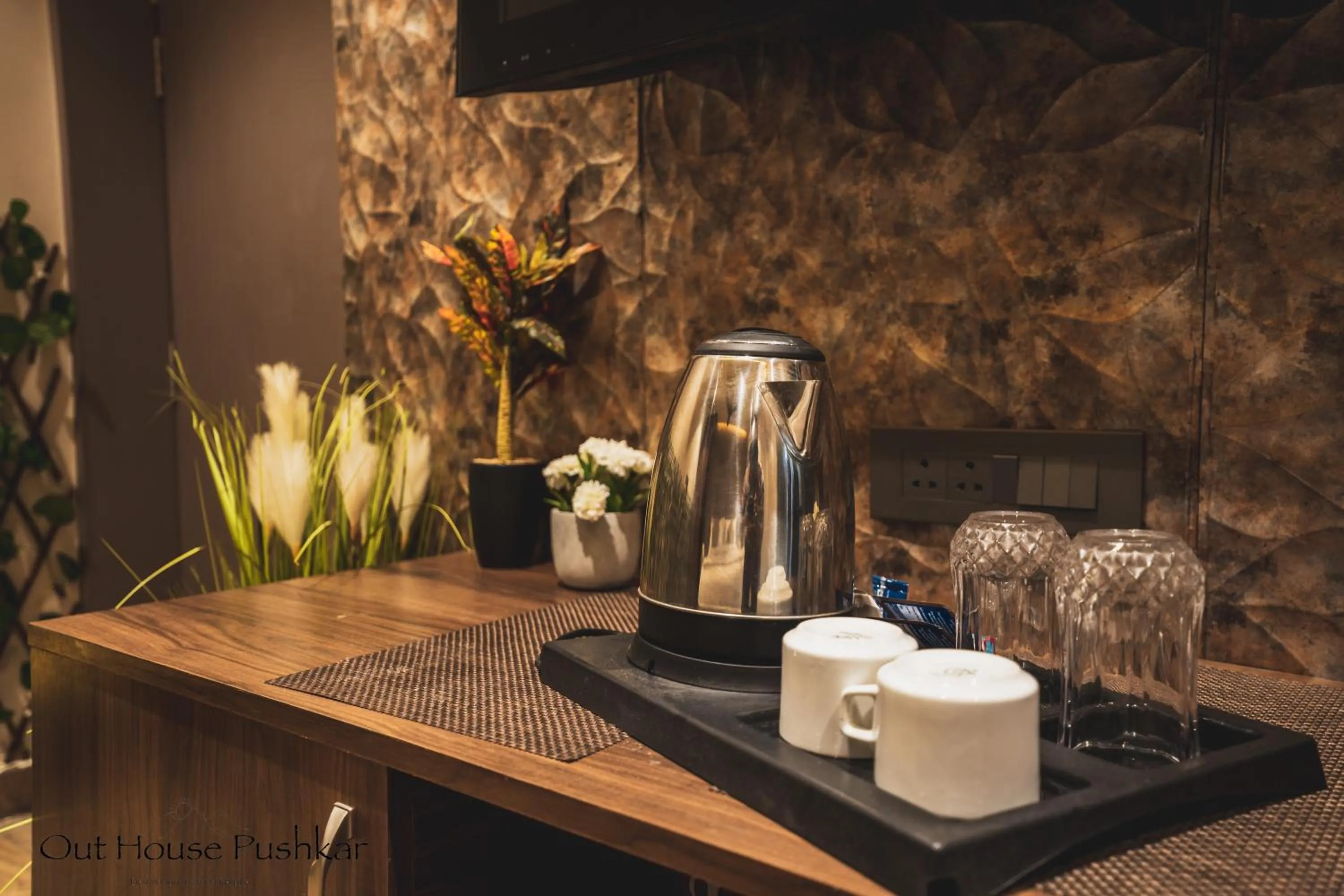 Coffee/tea facilities in The Out House Pushkar