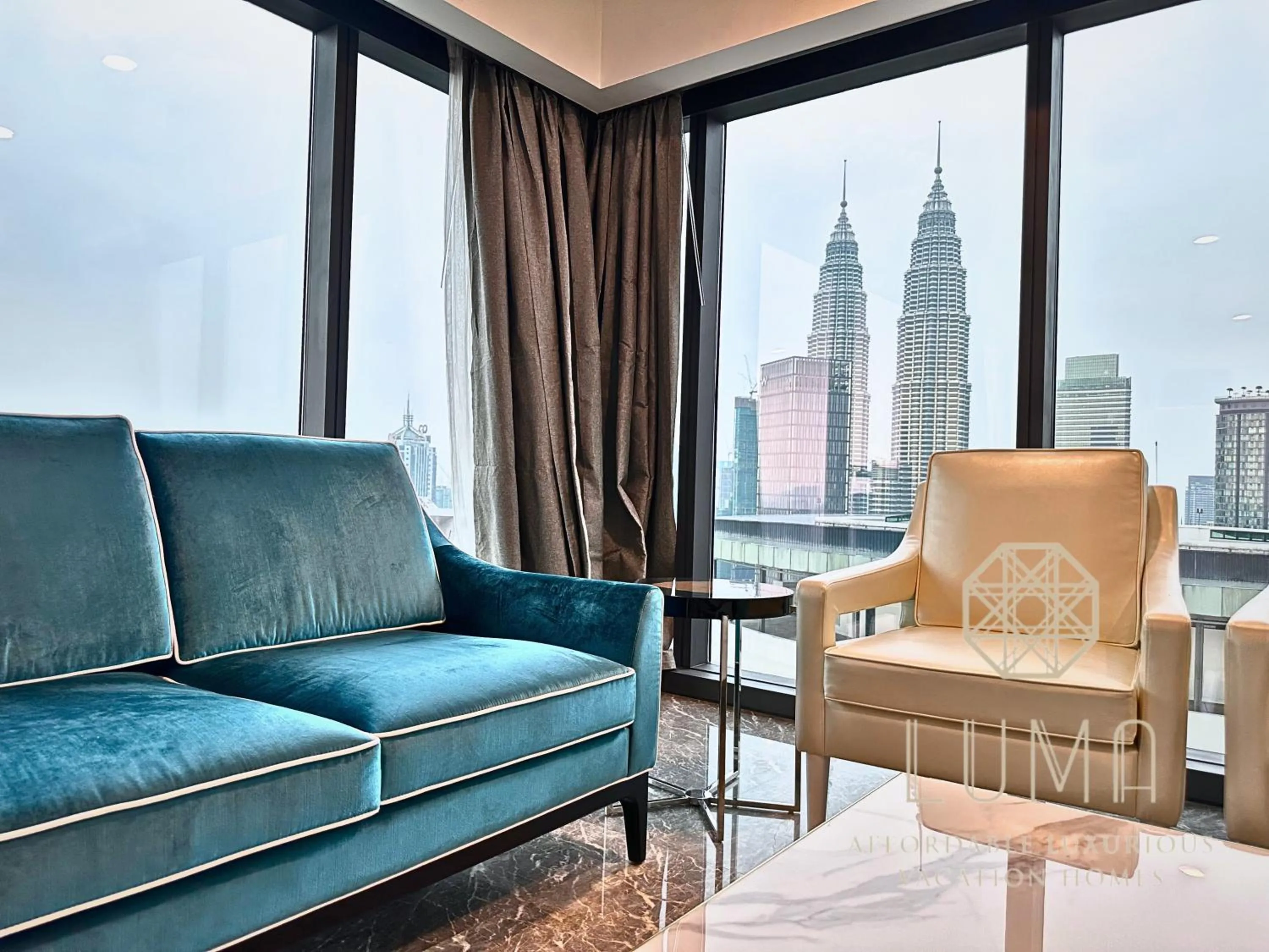 Living room in The Platinum 2 Kuala Lumpur by LUMA