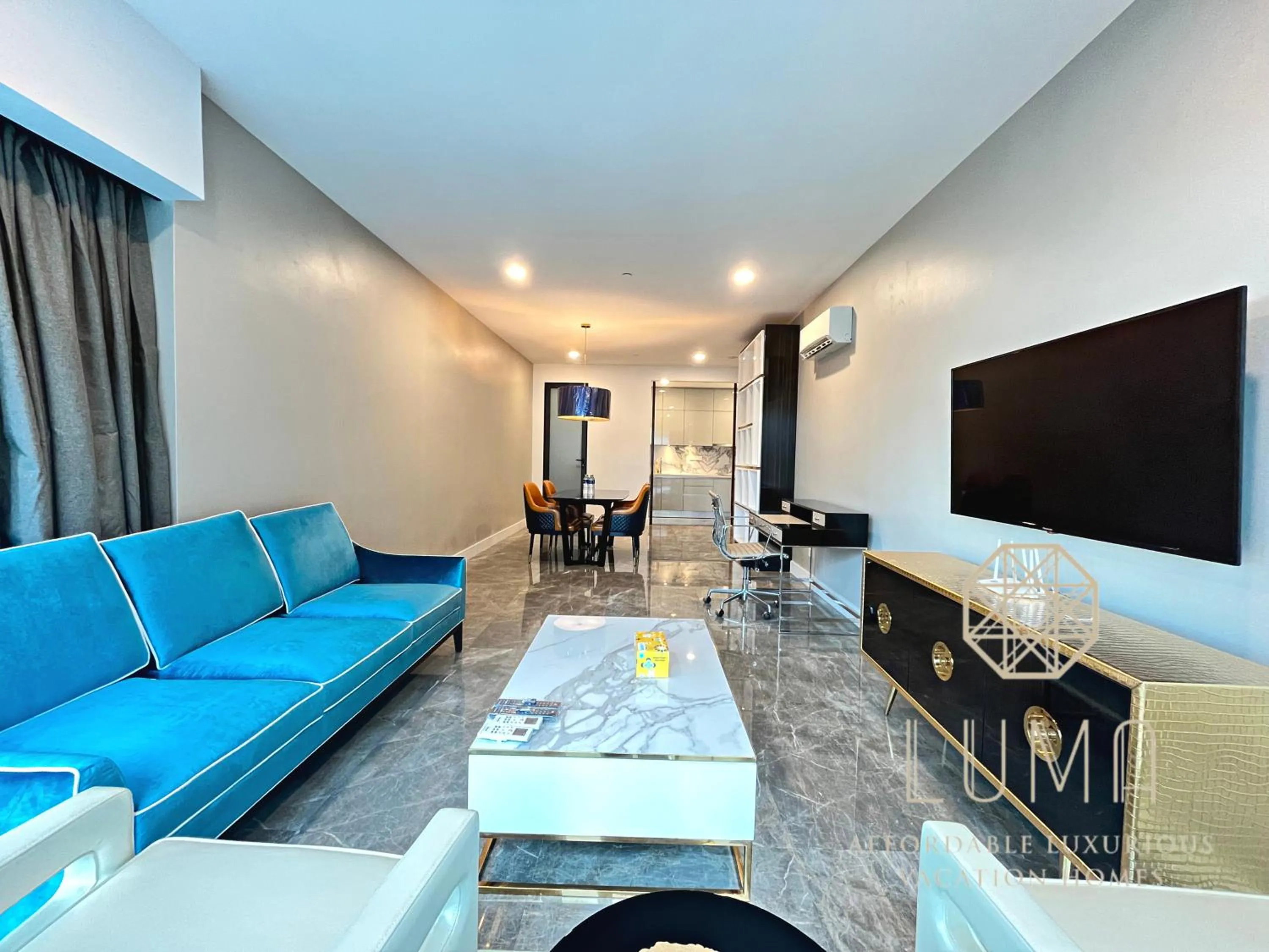 Living room in The Platinum 2 Kuala Lumpur by LUMA