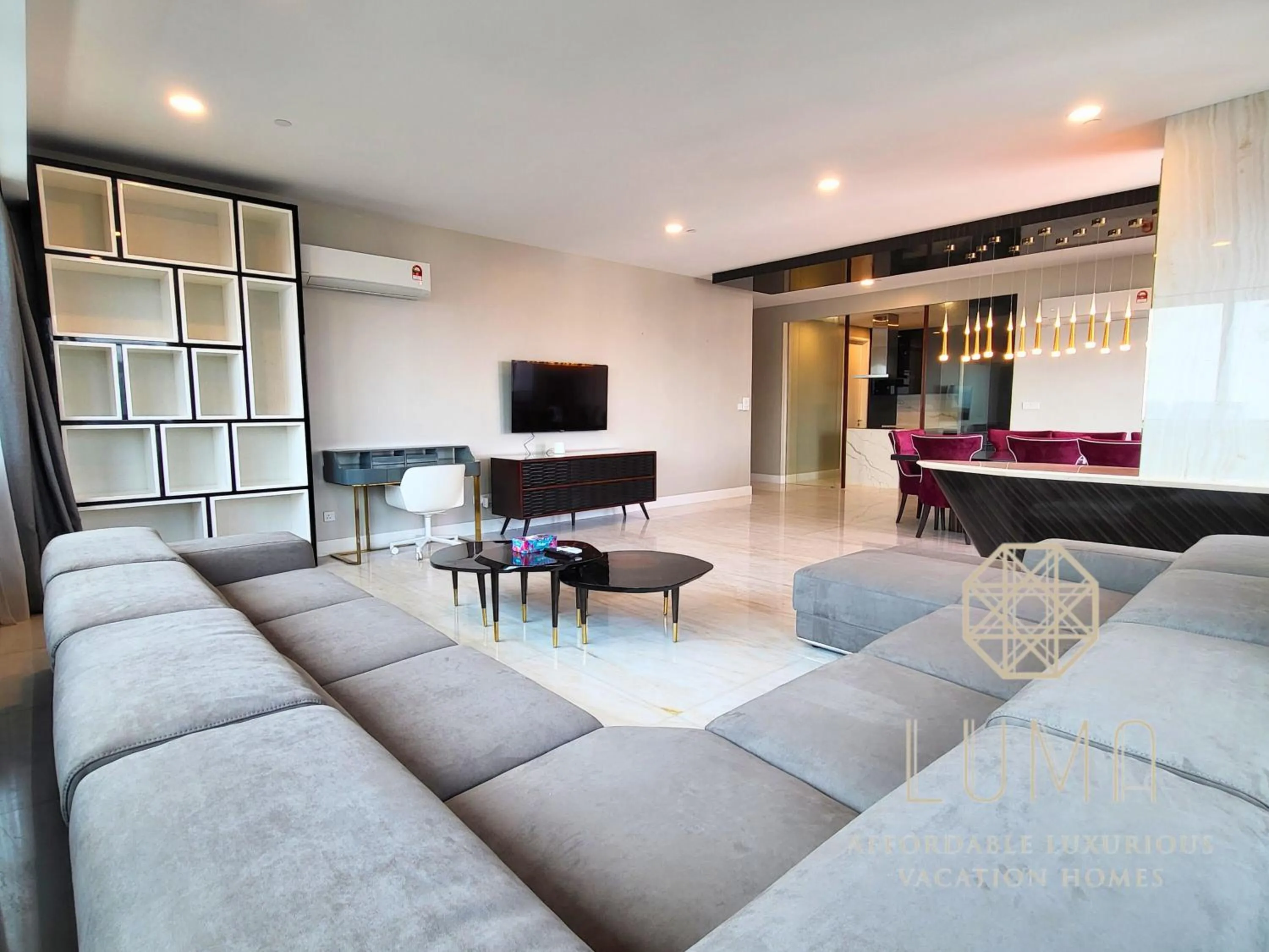 Living room in The Platinum 2 Kuala Lumpur by LUMA