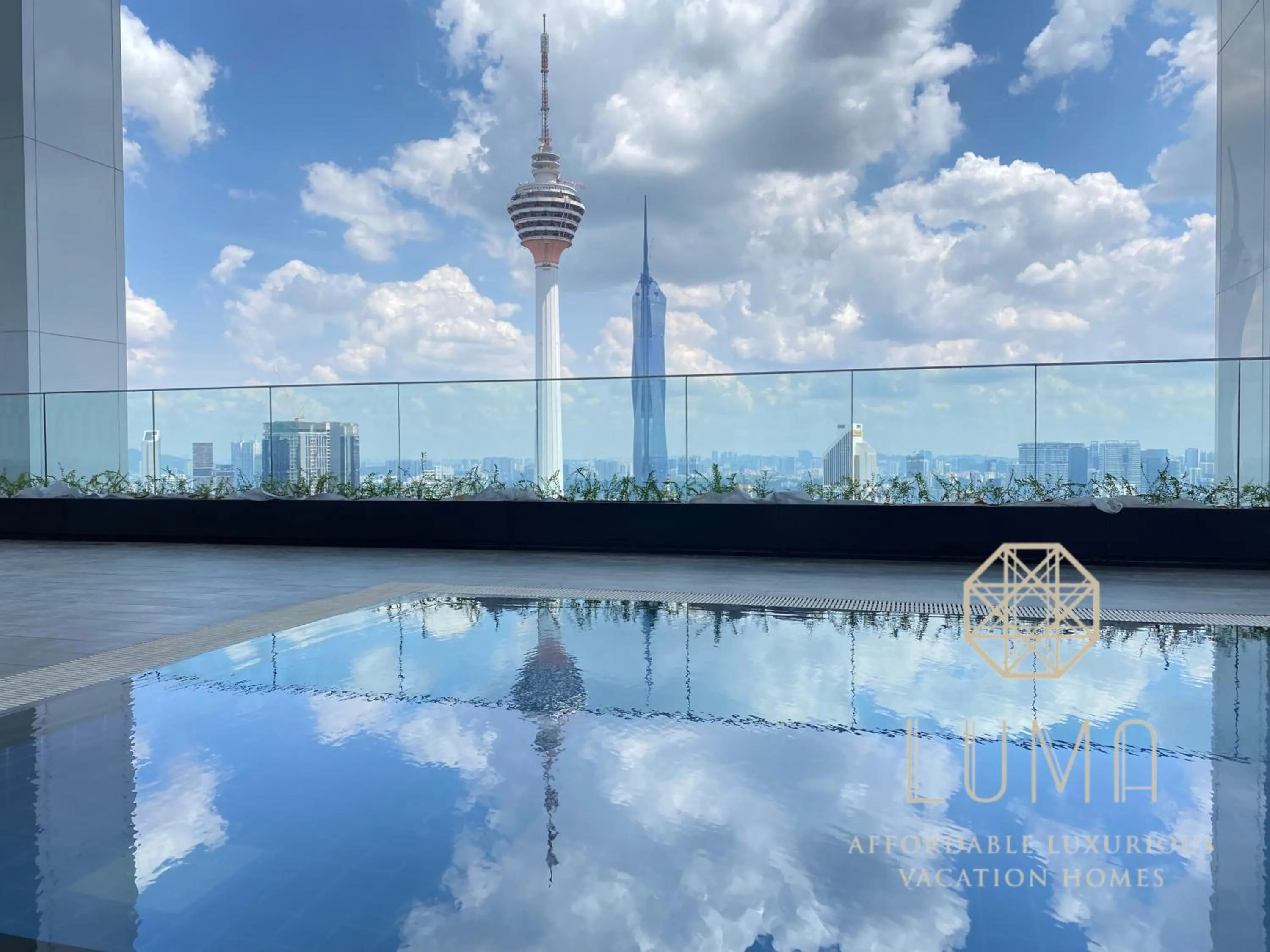 Pool view in The Platinum 2 Kuala Lumpur by LUMA
