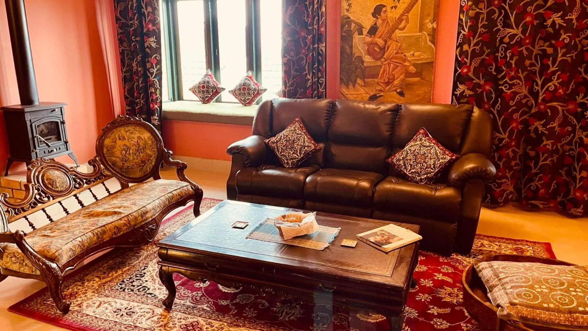 Balcony/Terrace in Habba Kadal Kashmiri Heritage Hotel & Hub