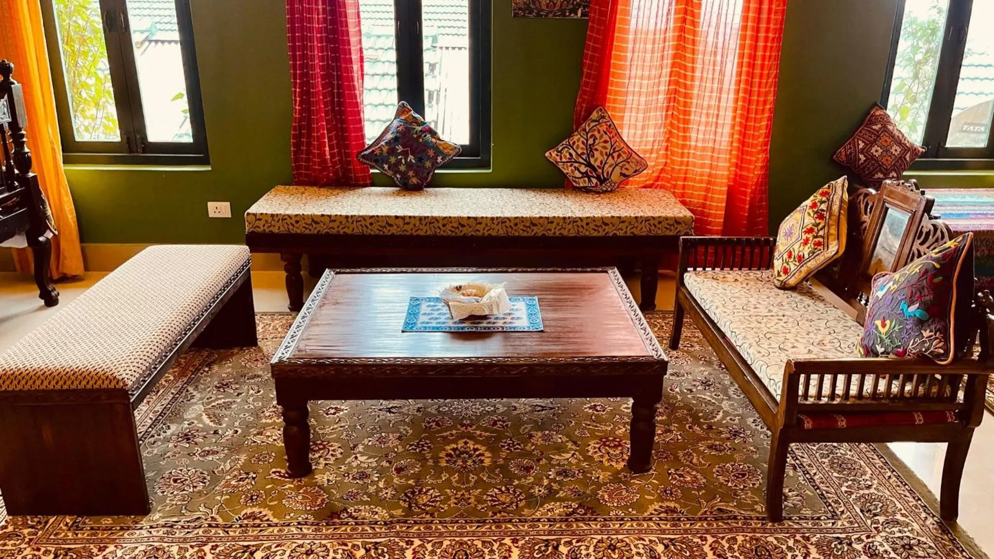 Decorative detail in Habba Kadal Kashmiri Heritage Hotel & Hub