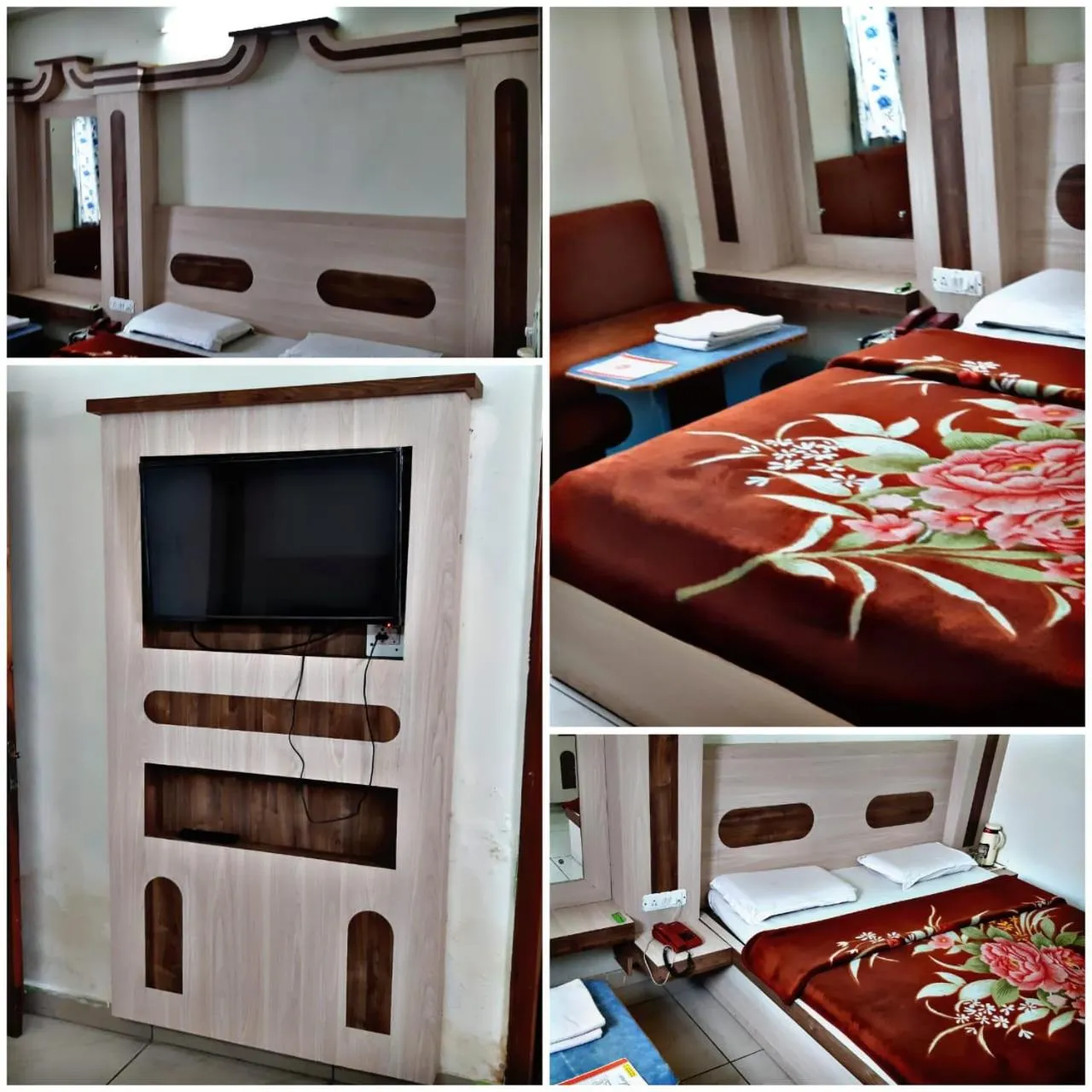 Bed in AASHIRWAD HOTEL