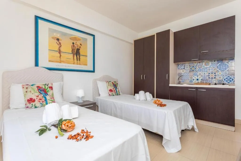 Bed in Sirina House Taormina