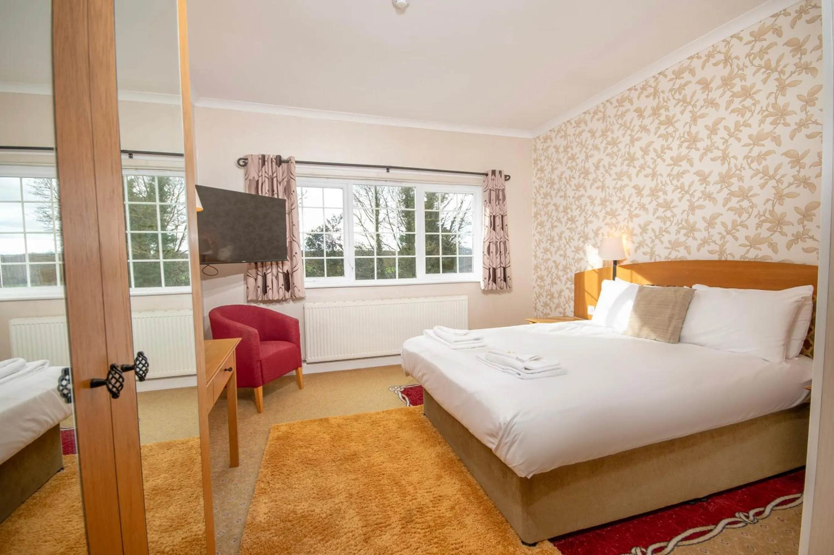 Bed in Northop Hall Country House Hotel