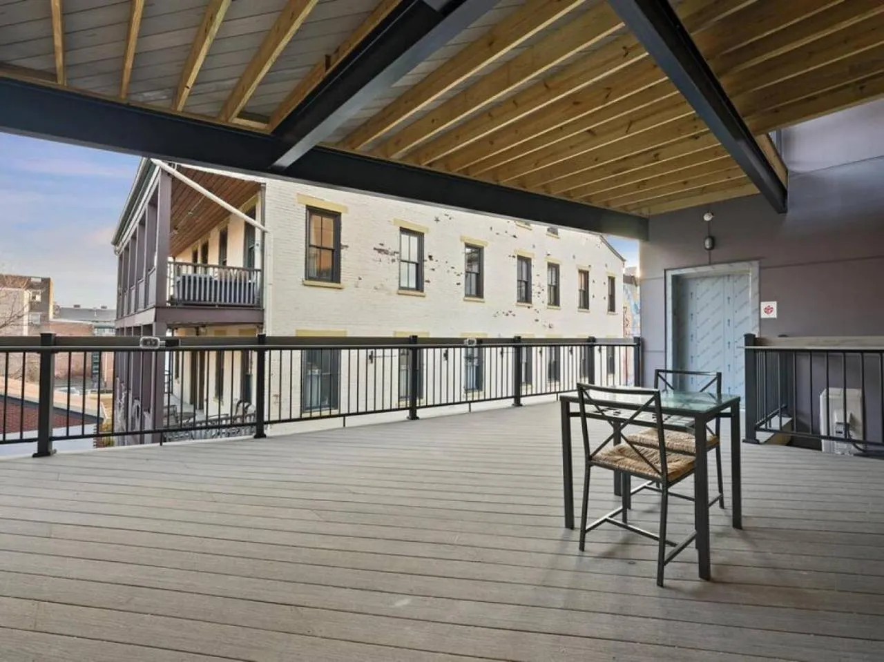 Patio in Luxury 4-Bedroom Retreat in the Heart of Over the Rhine
