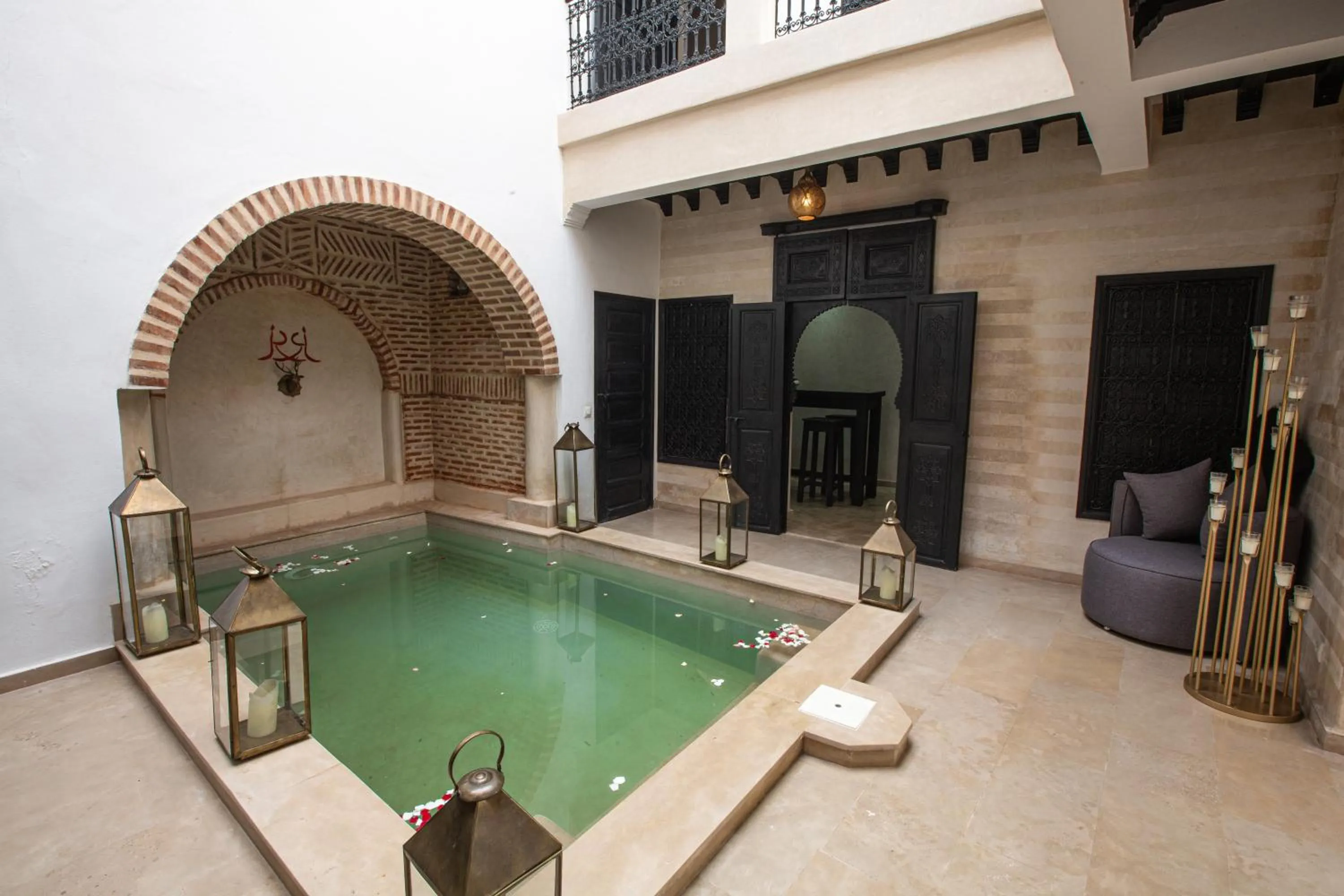 Pool view in Riad RIM