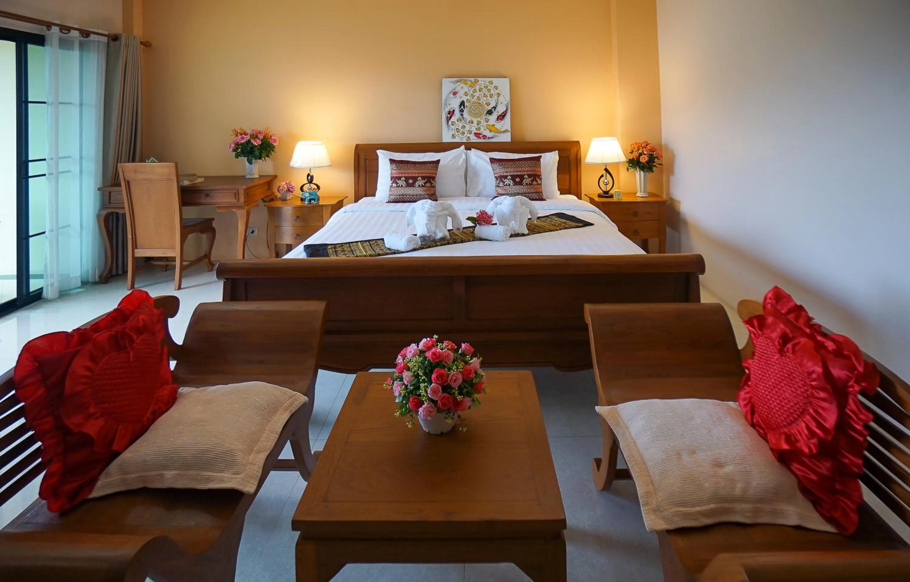 Bedroom, Bed in Laph Kham House