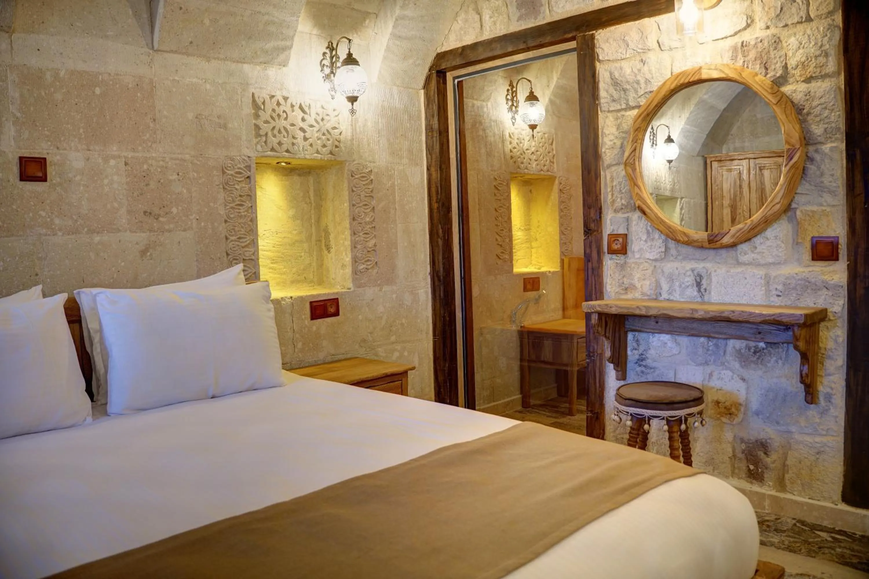 Bed in The Calypso Cave