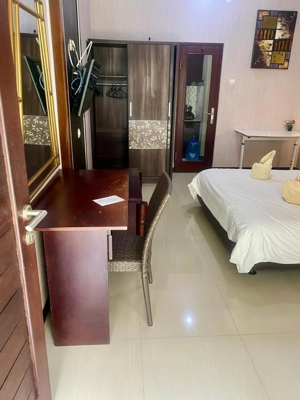 Bedroom, Bed in NEW KUBU DI BUKIT apartemen & motor bike rental near beach and 10 minute to airpot