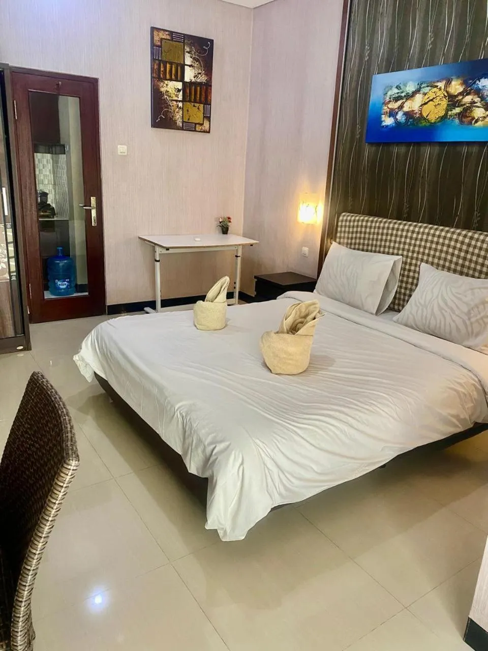 Bedroom, Bed in NEW KUBU DI BUKIT apartemen & motor bike rental near beach and 10 minute to airpot