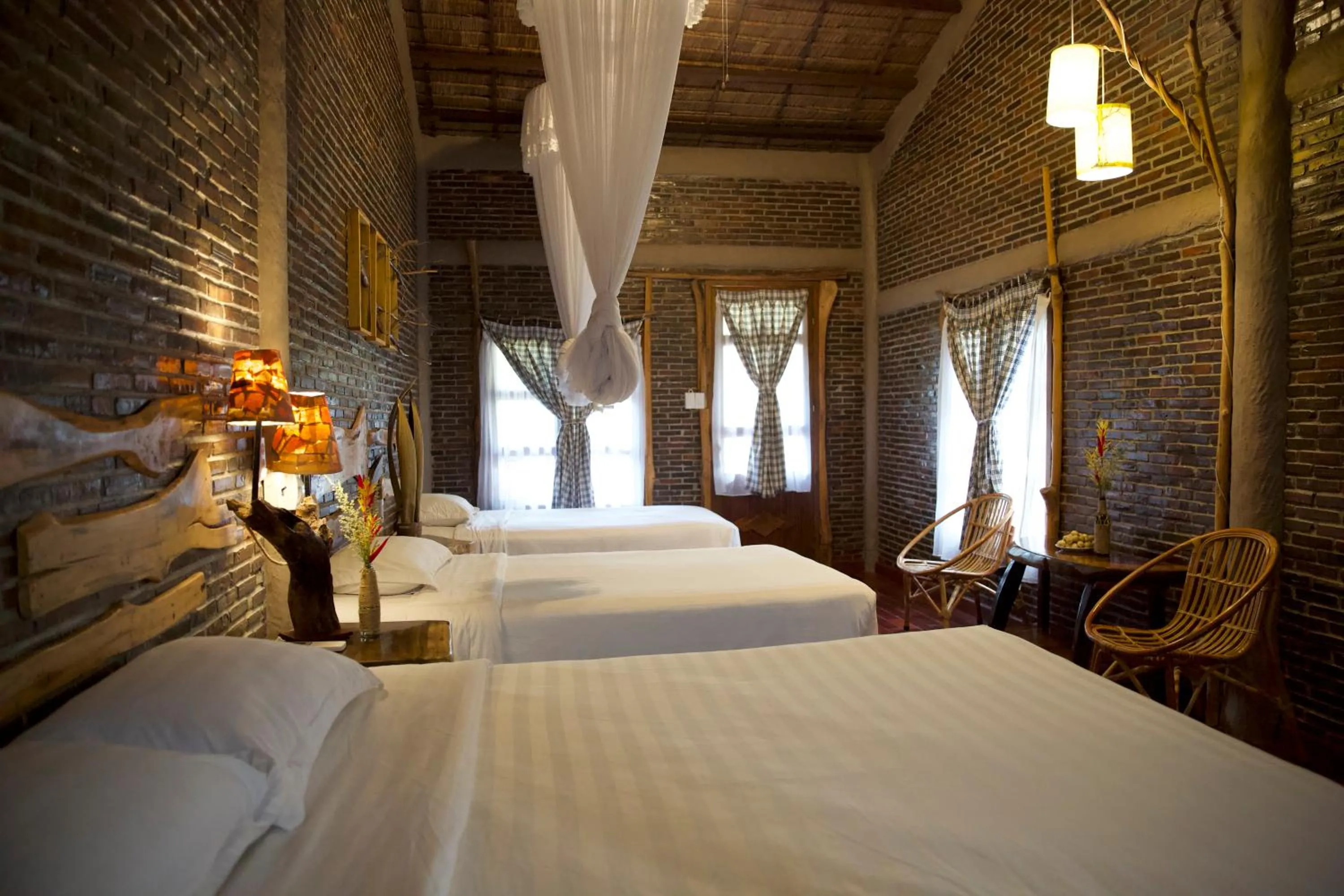 Bed in Vamxang Rustic Home