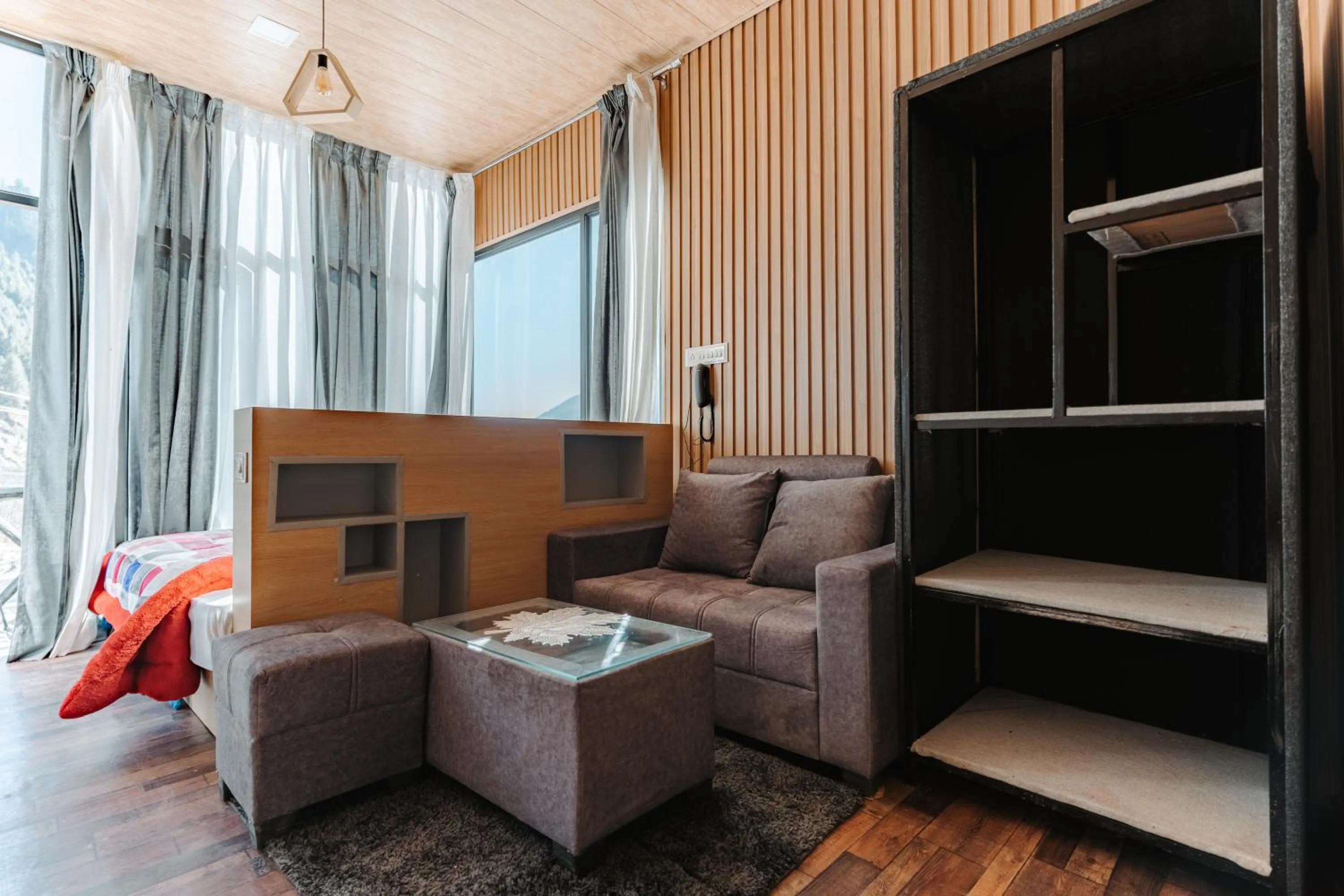 Bed in WorthMiles Resort