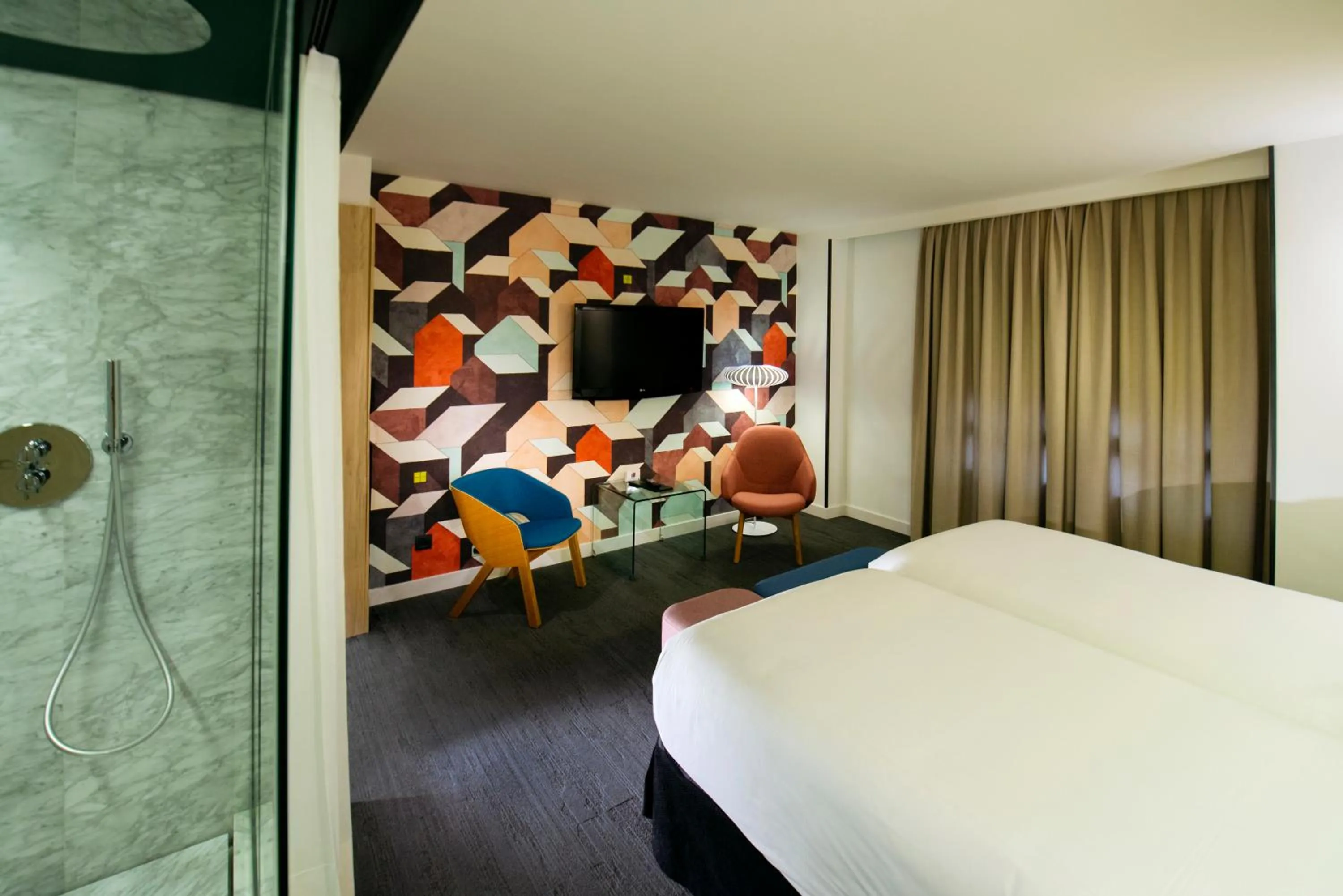 Bed in Hotel Mirador de Chamartín