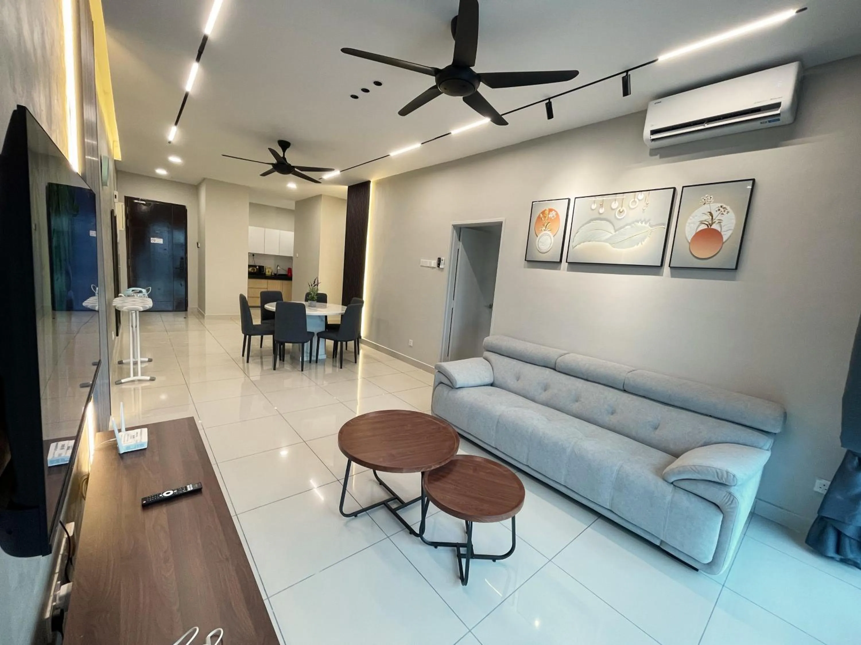 Communal lounge/ TV room in Pacific Tower Petaling Jaya Near Jaya One, University Malaya, Columbia Hospital By My Homez