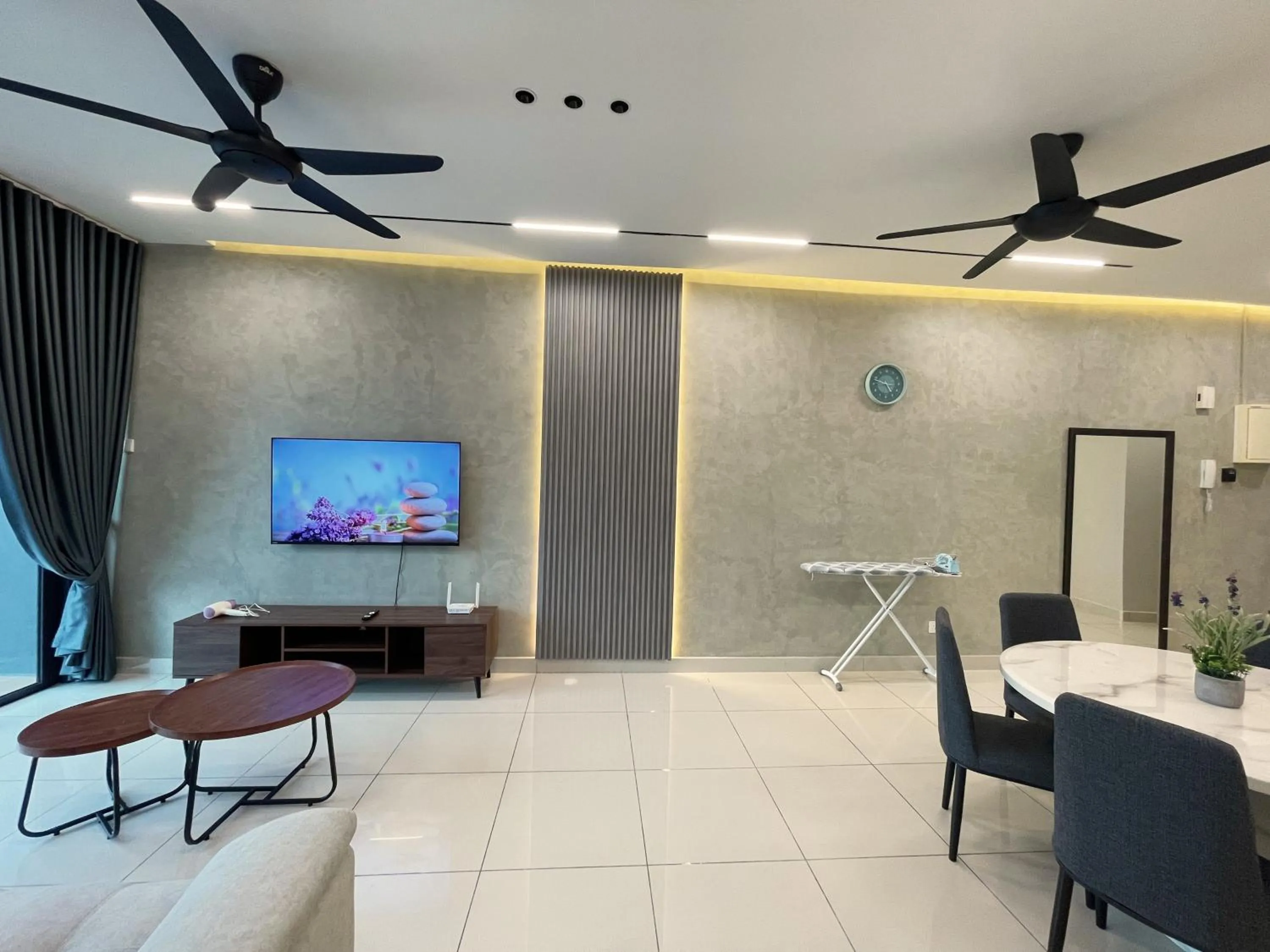 Communal lounge/ TV room in Pacific Tower Petaling Jaya Near Jaya One, University Malaya, Columbia Hospital By My Homez