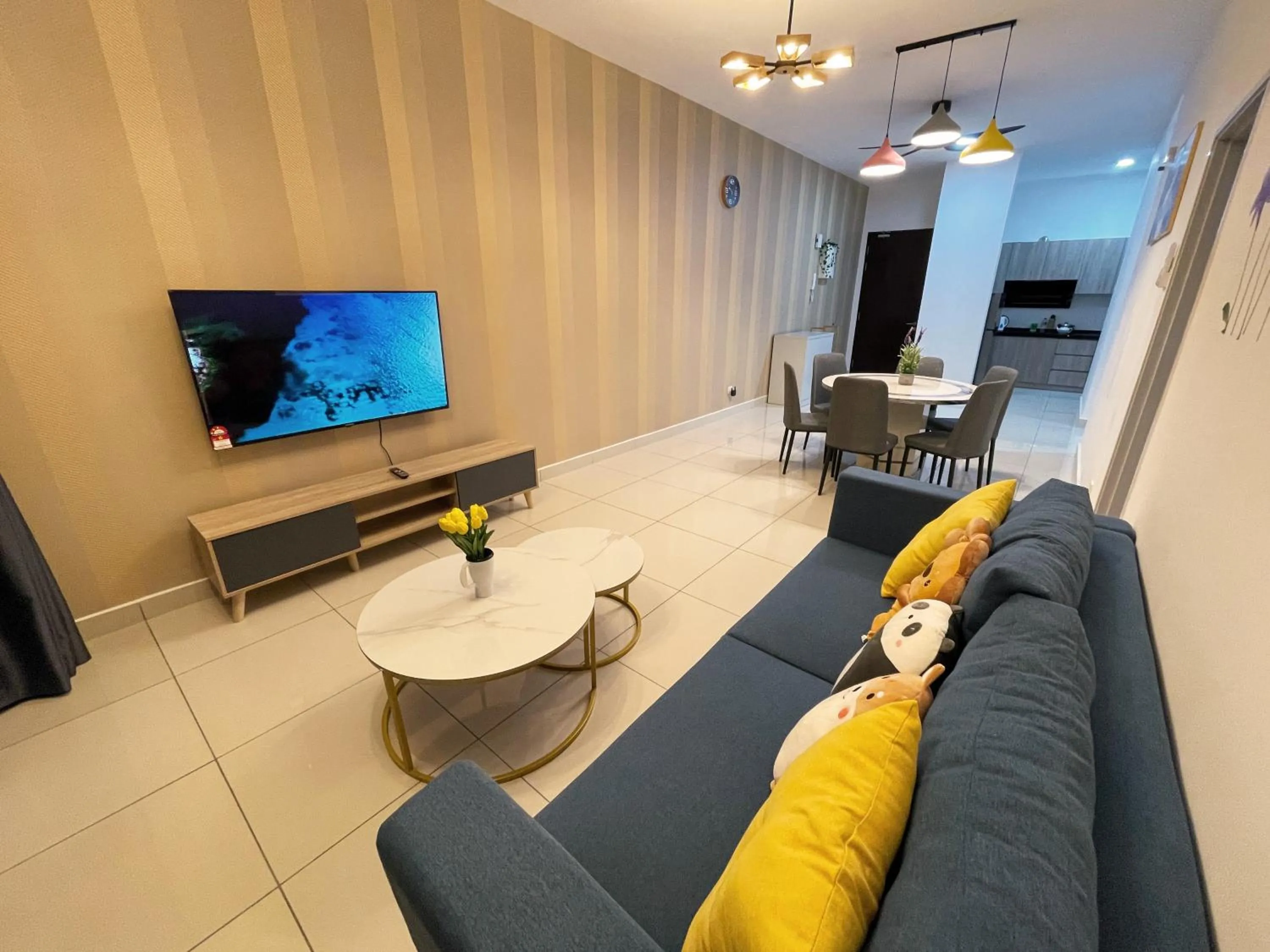 Communal lounge/ TV room in Pacific Tower Petaling Jaya Near Jaya One, University Malaya, Columbia Hospital By My Homez