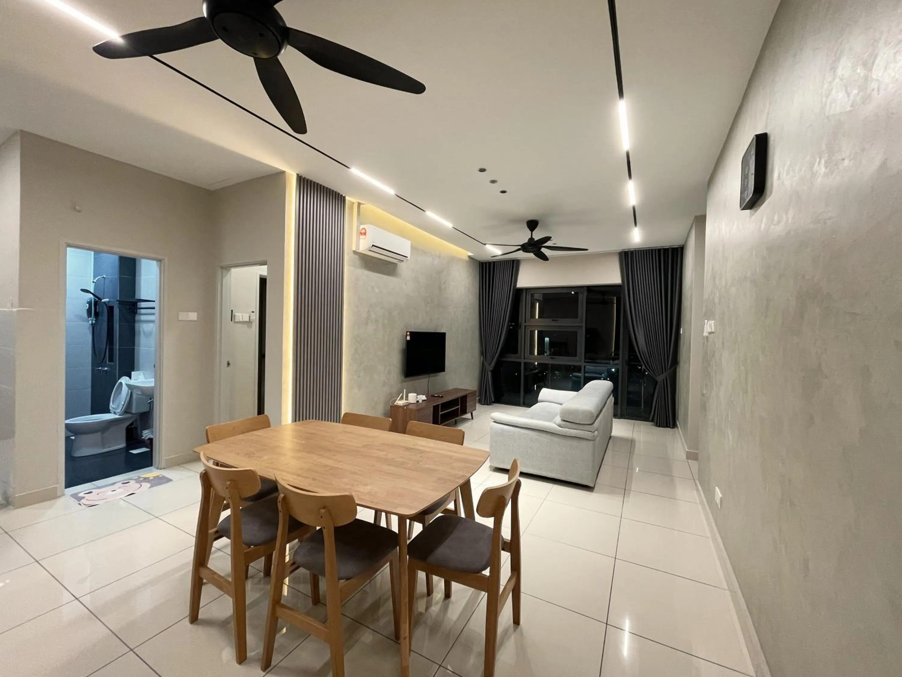 Communal lounge/ TV room in Pacific Tower Petaling Jaya Near Jaya One, University Malaya, Columbia Hospital By My Homez