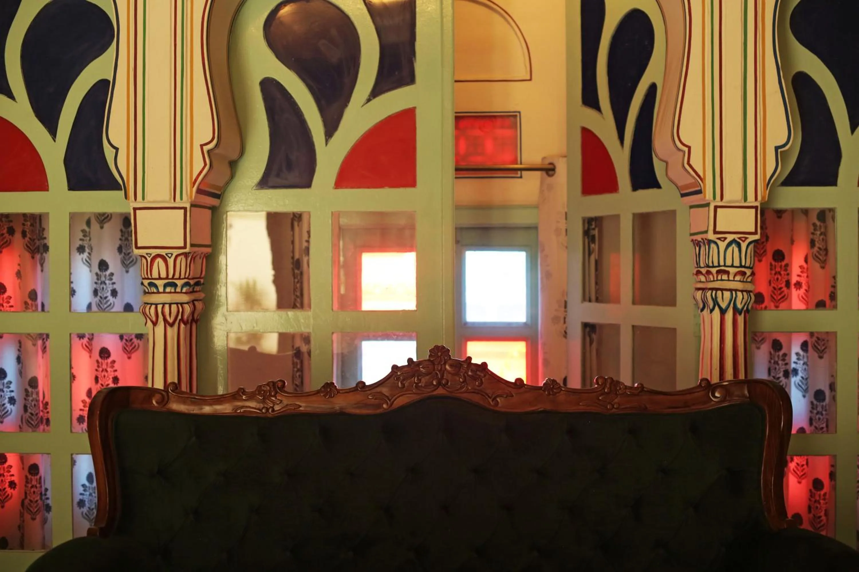 Seating area in KothiPushkar