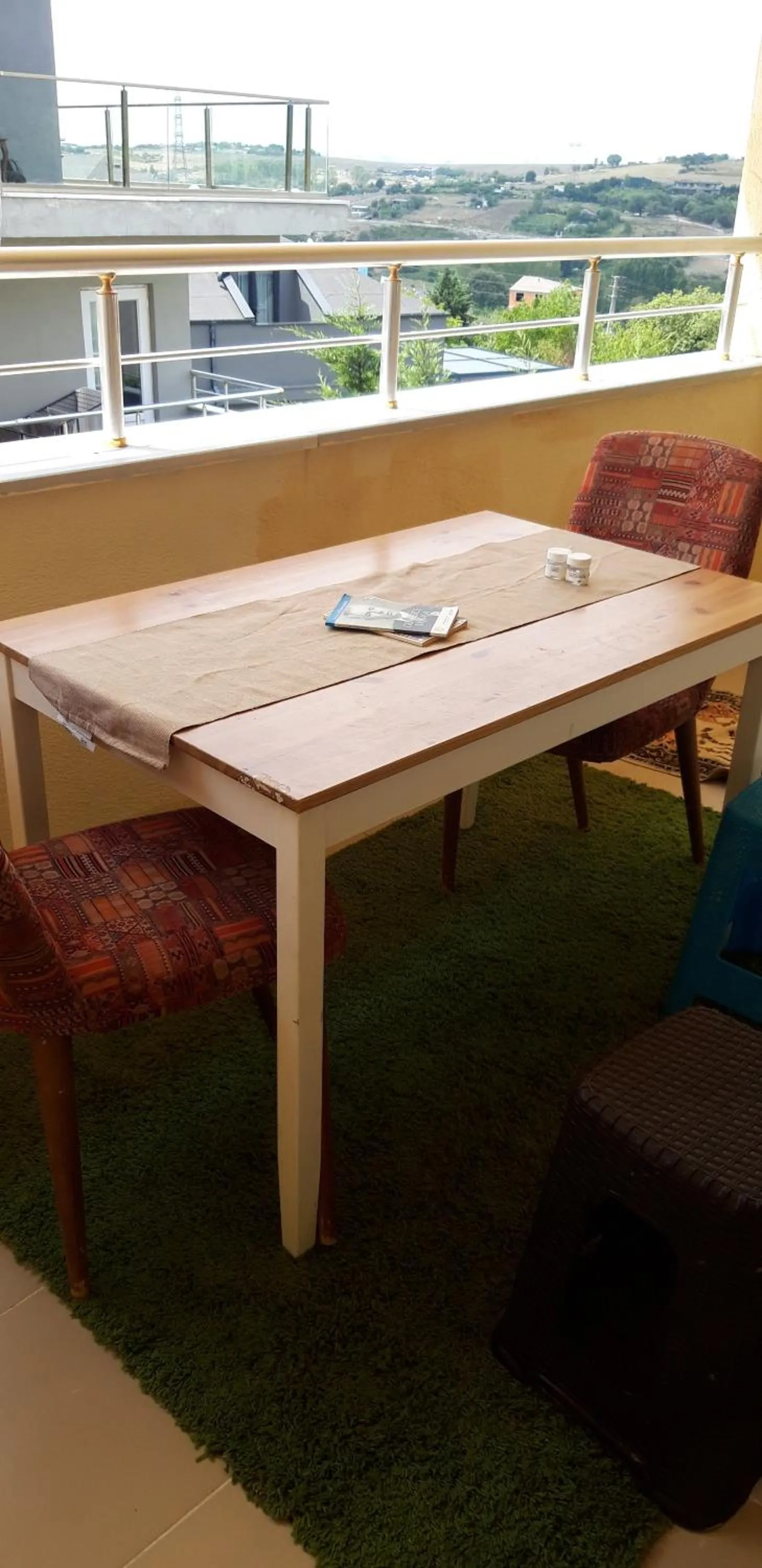 Balcony/Terrace in Ahmet teacher's villa, 6 minutes from the airport