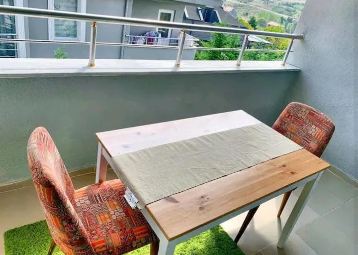Balcony/Terrace in Ahmet teacher's villa, 6 minutes from the airport