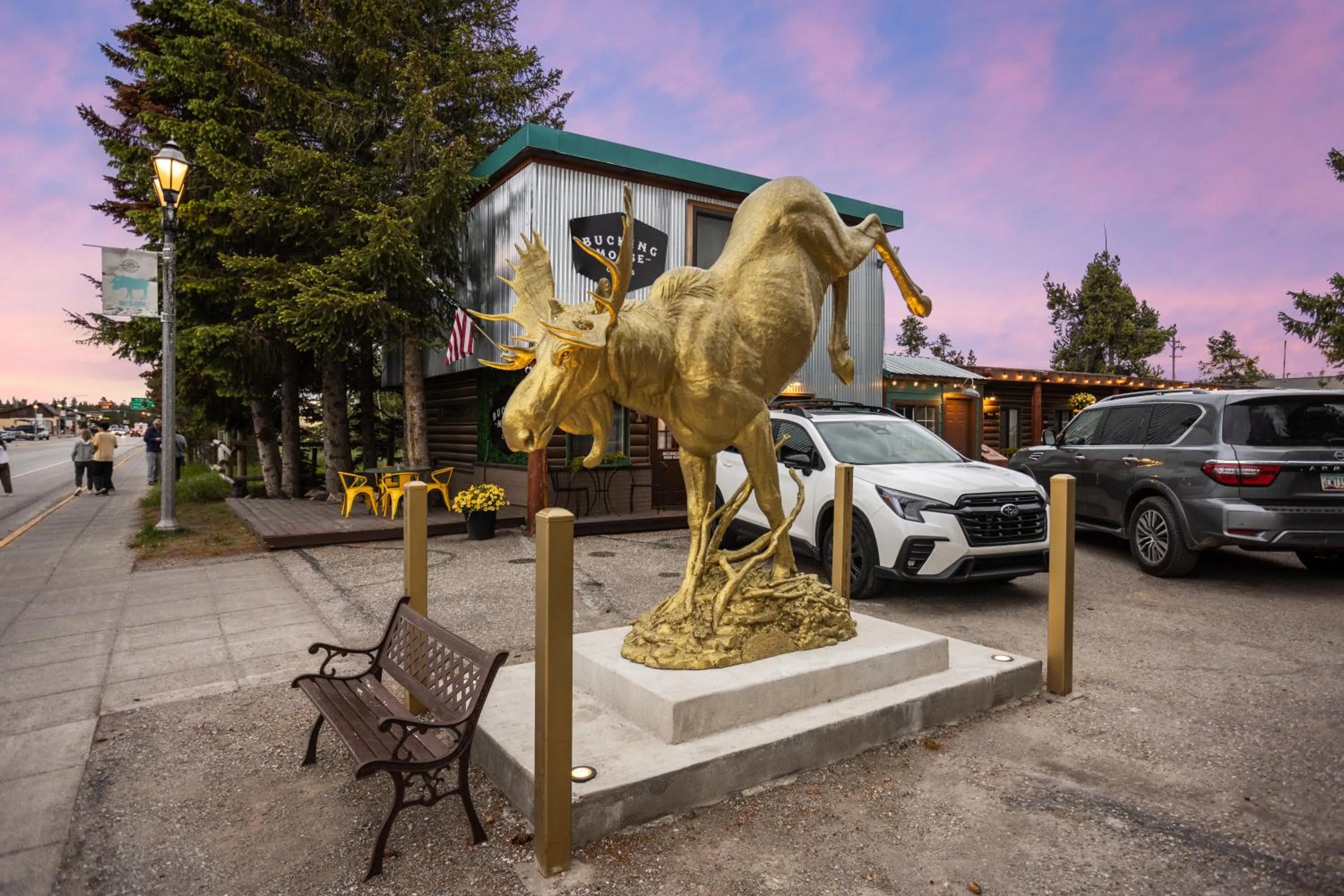 Nearby landmark in The Bucking Moose