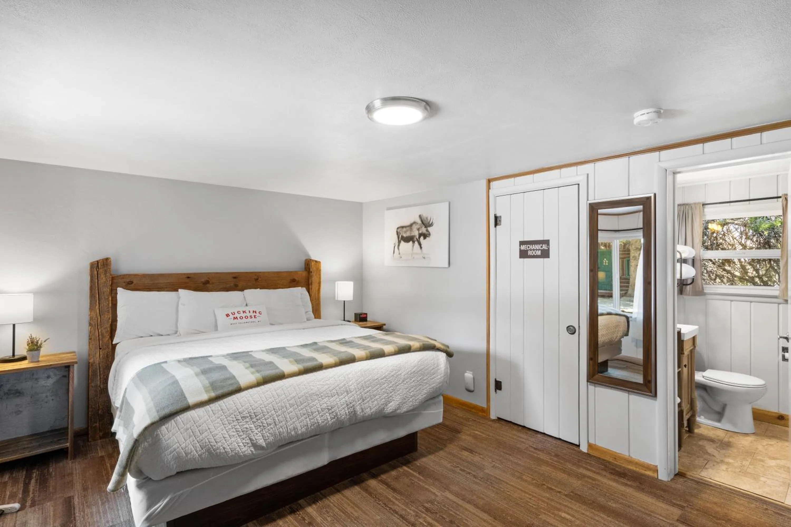 Bed in The Bucking Moose